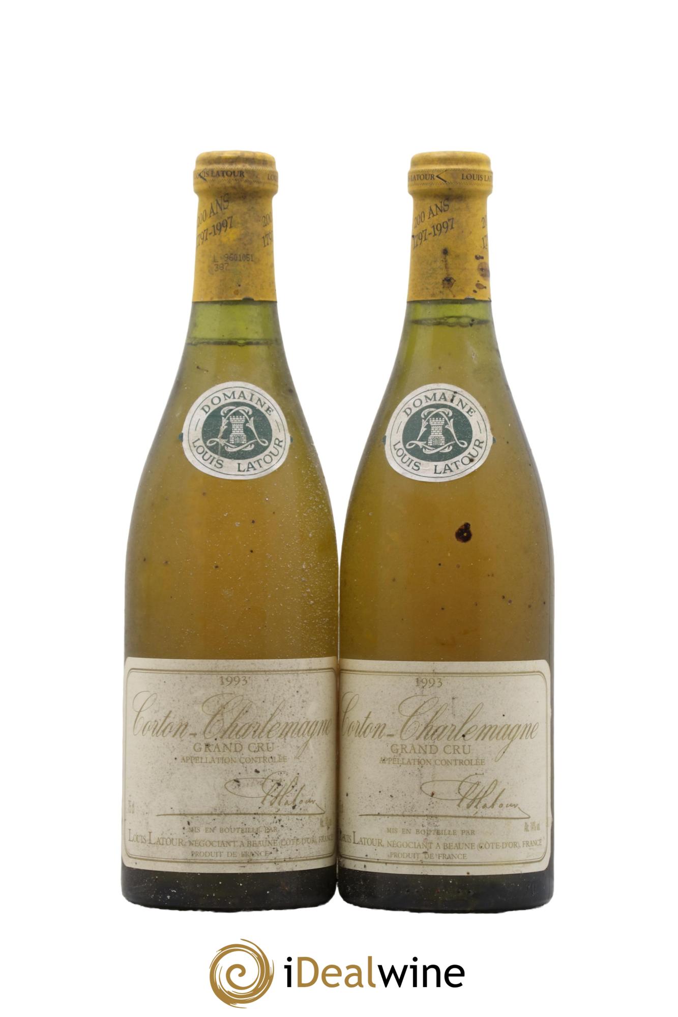 Corton-Charlemagne Grand Cru Louis Latour 1993 - Posten von 2 Flaschen - 0