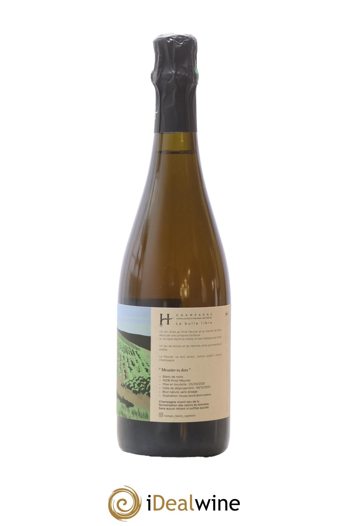 Champagne Meunier Tu Dors Romain Henin - Lot de 1 bouteille - 0