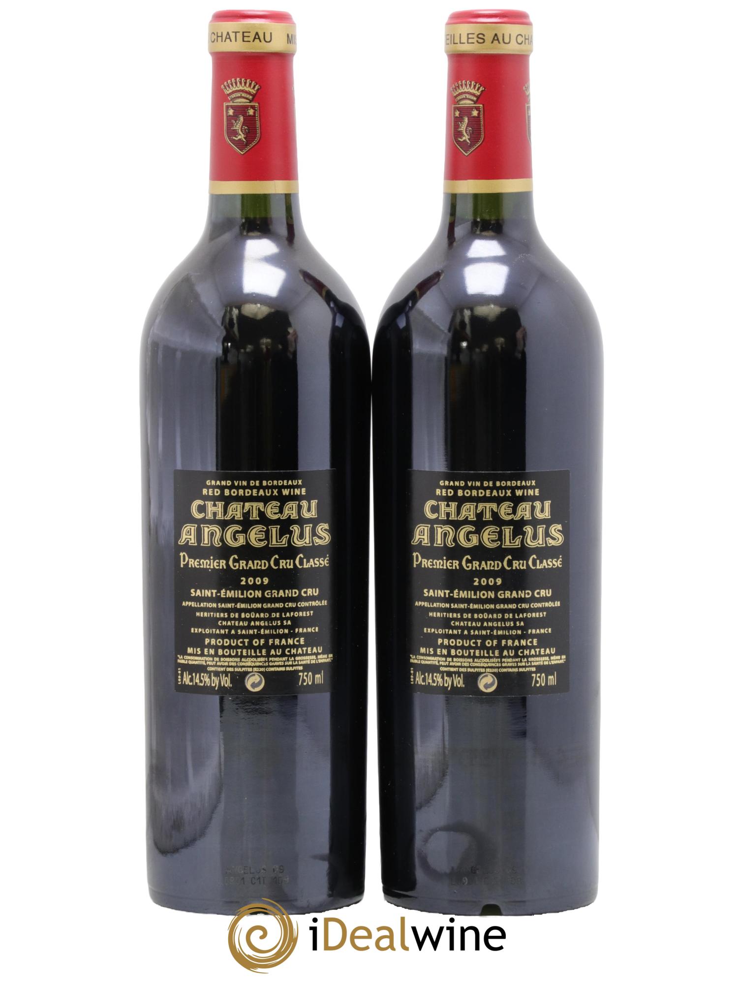 Château Angélus 1er Grand Cru Classé A 2009 - Posten von 2 Flaschen - 1