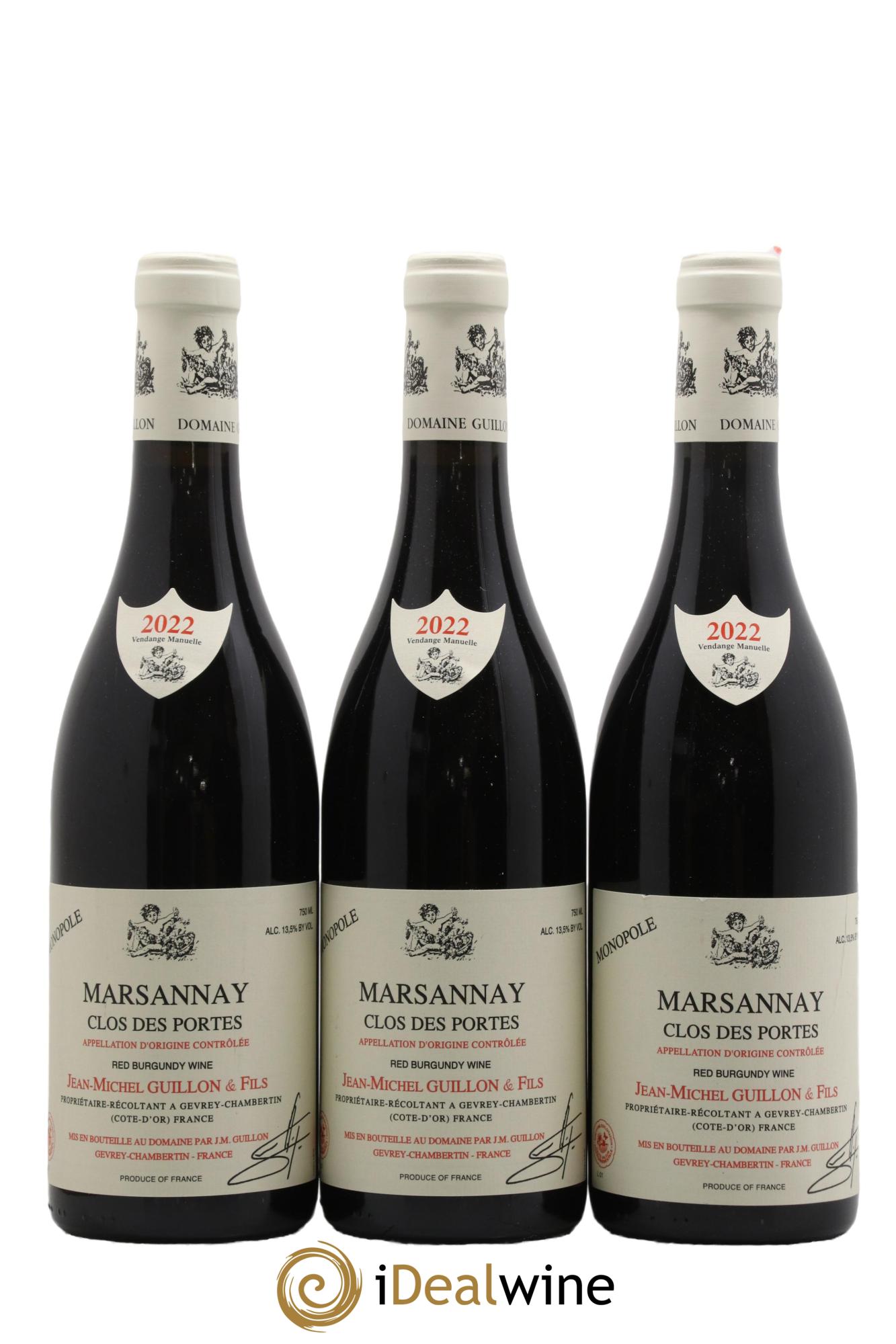 Marsannay Clos Des Portes Guillon & Fils 2022 - Lot of 3 bottles - 0