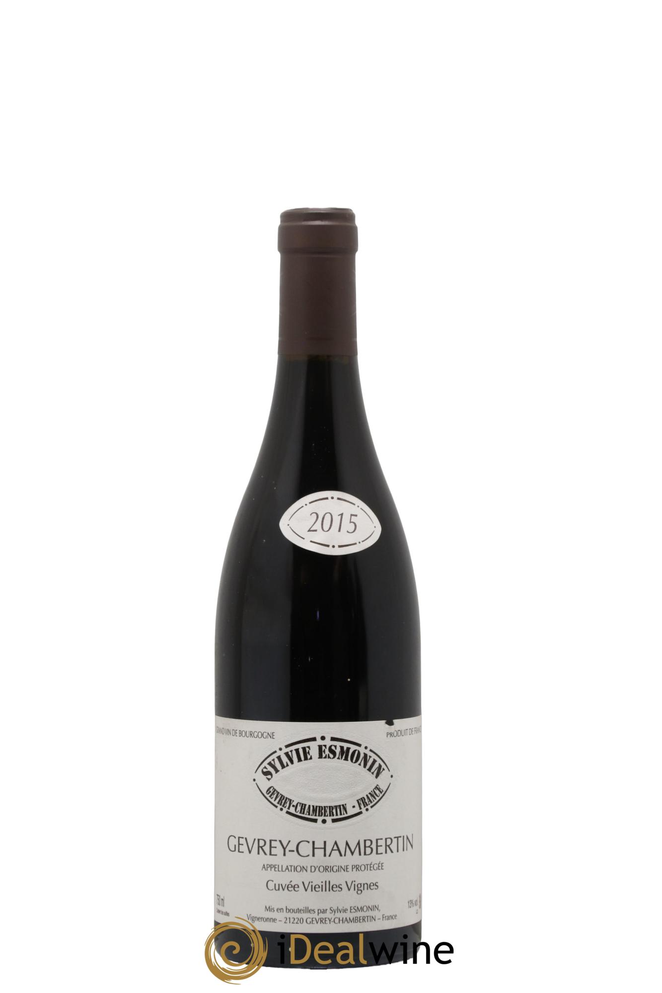 Gevrey-Chambertin Vieilles Vignes Sylvie Esmonin 2015 - Lot de 1 bouteille - 0