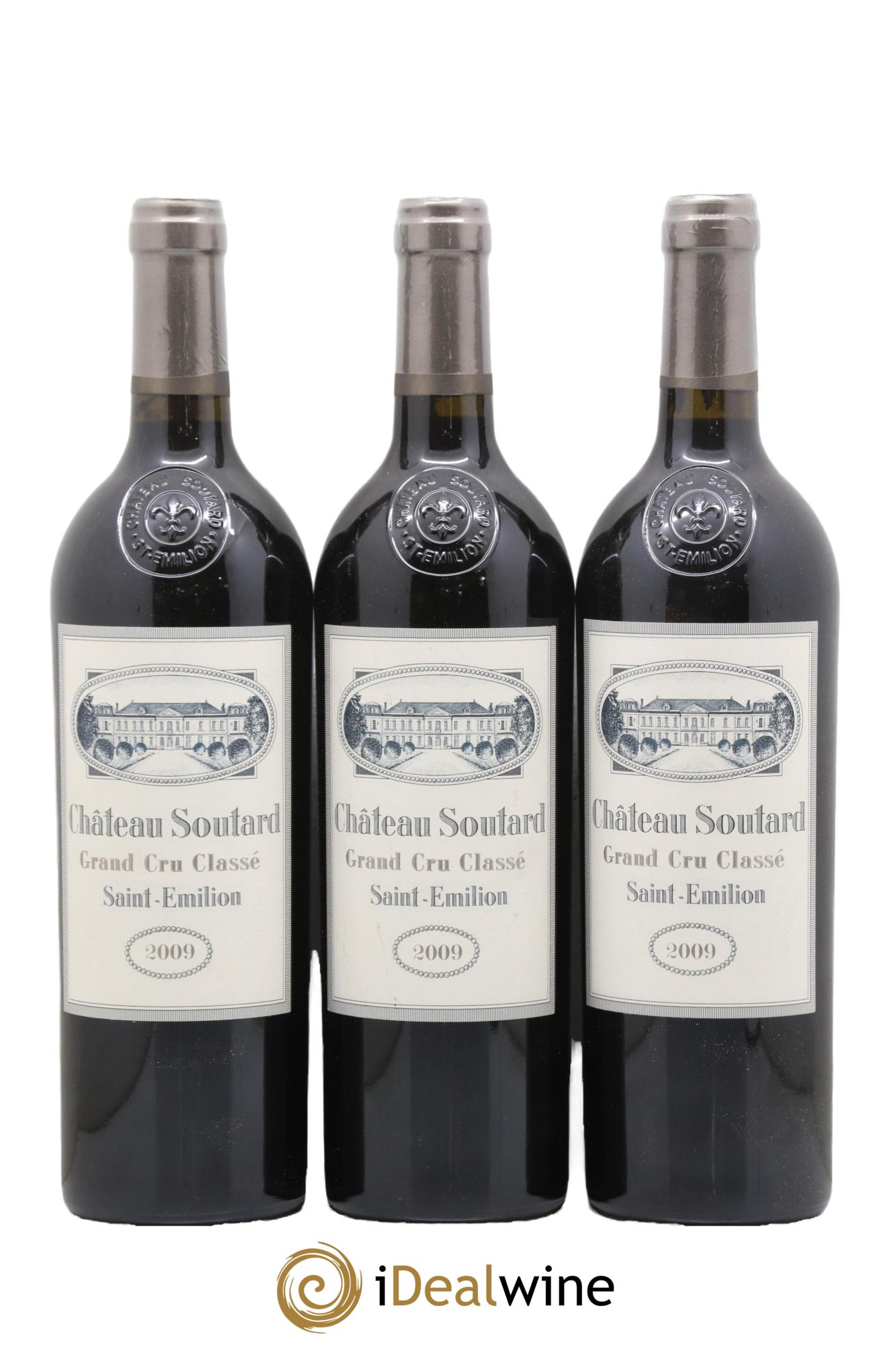 Château Soutard Grand Cru Classé 2009 - Lot de 3 bouteilles - 0