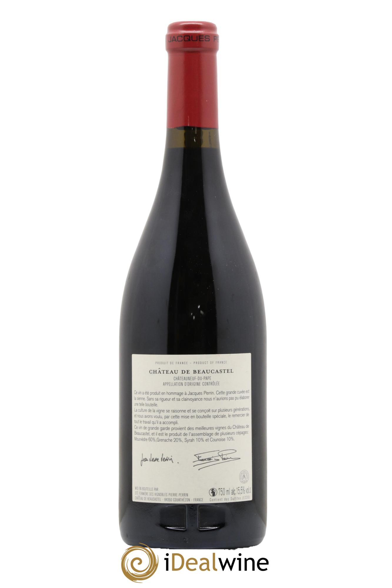 Châteauneuf-du-Pape Château de Beaucastel Hommage à Jacques Perrin Famille Perrin 2012 - Lot of 1 bottle - 2