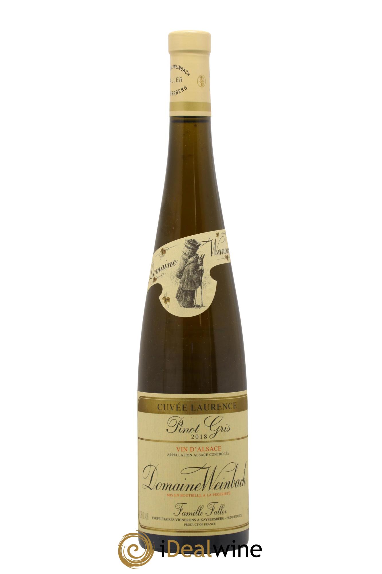 Alsace Pinot Gris (Tokay) Cuvée Laurence Weinbach (Domaine) 2018 - Lot de 1 bouteille - 0