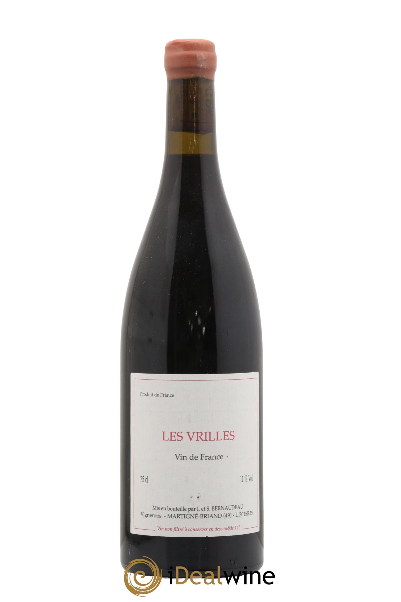 Vin de France Les Vrilles Stéphane Bernaudeau (Domaine) 2015 - Lot of 1 bottle - 0