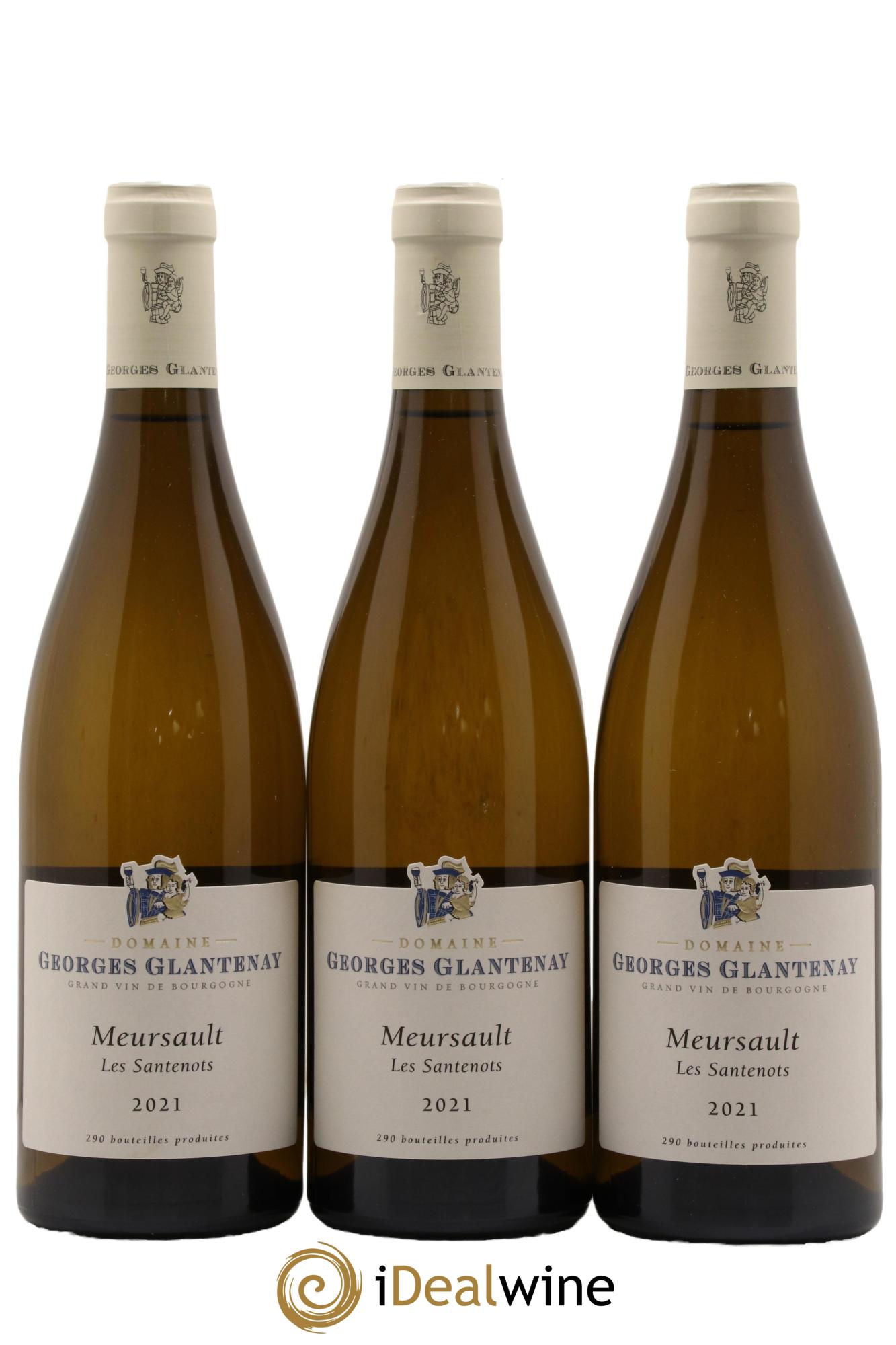 Meursault Les santenots Georges Glantenay 2021 - Lot de 3 bouteilles - 0