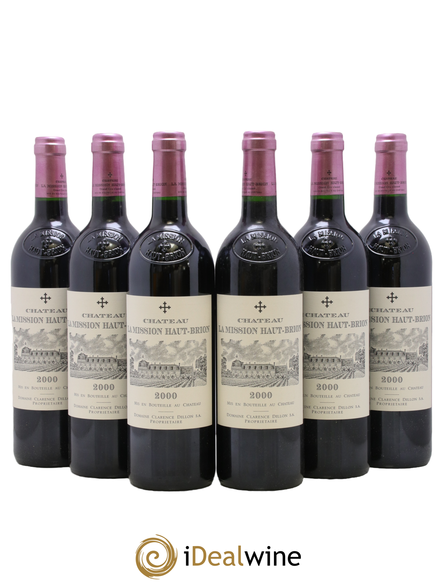 Château la Mission Haut-Brion Cru Classé de Graves 2000 - Lot of 6 bottles - 0