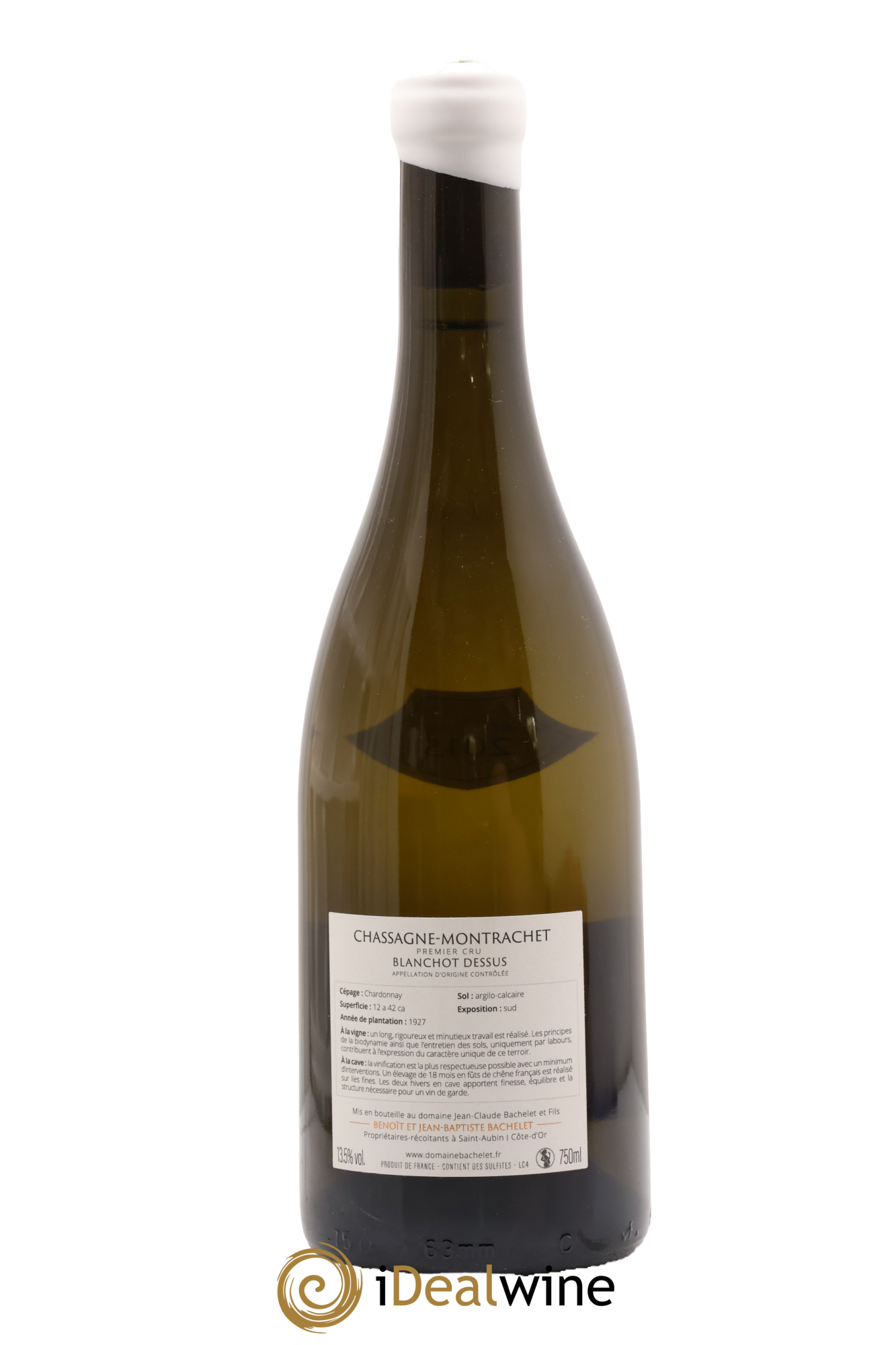 Chassagne-Montrachet 1er Cru Blanchot Dessus Jean-Claude Bachelet (Domaine) 2015 - Lot de 1 bouteille - 1