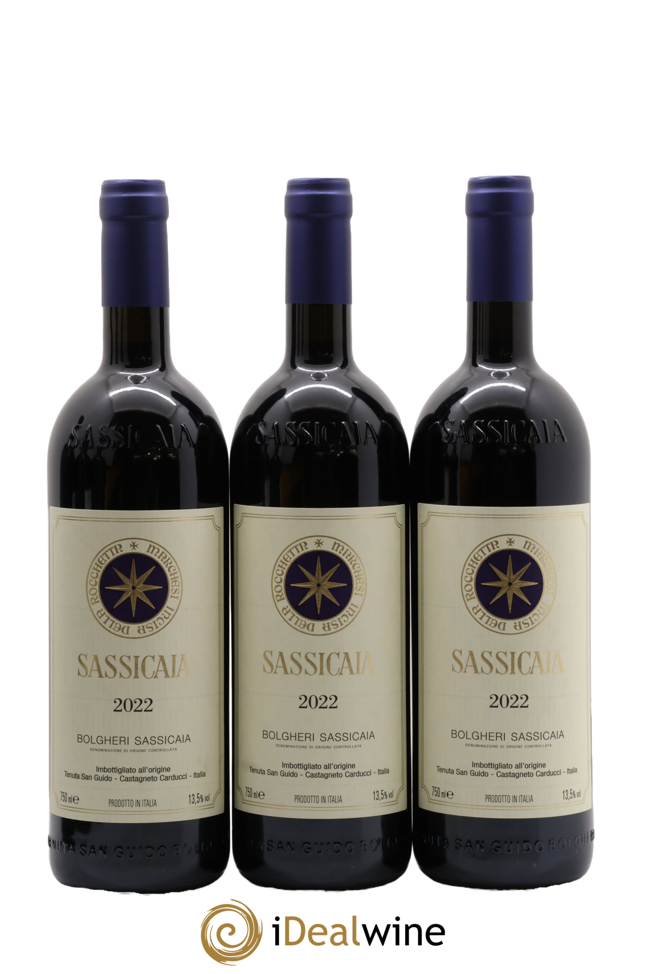 Bolgheri DOC Sassicaia Tenuta San Guido 2022 - Posten von 6 Flaschen - 1