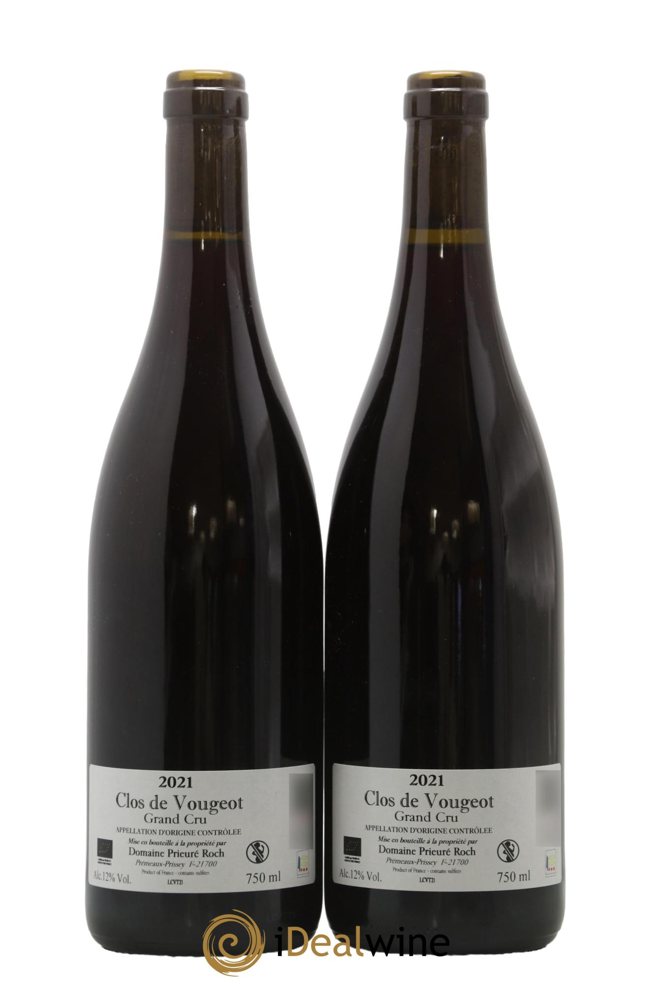 Clos de Vougeot Grand Cru Prieuré Roch 2021 - Lot of 2 bottles - 1