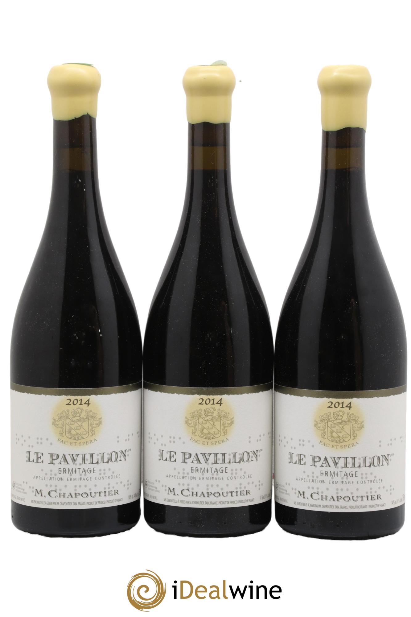 Hermitage Ermitage Le Pavillon Chapoutier  2014 - Posten von 3 Flaschen - 0