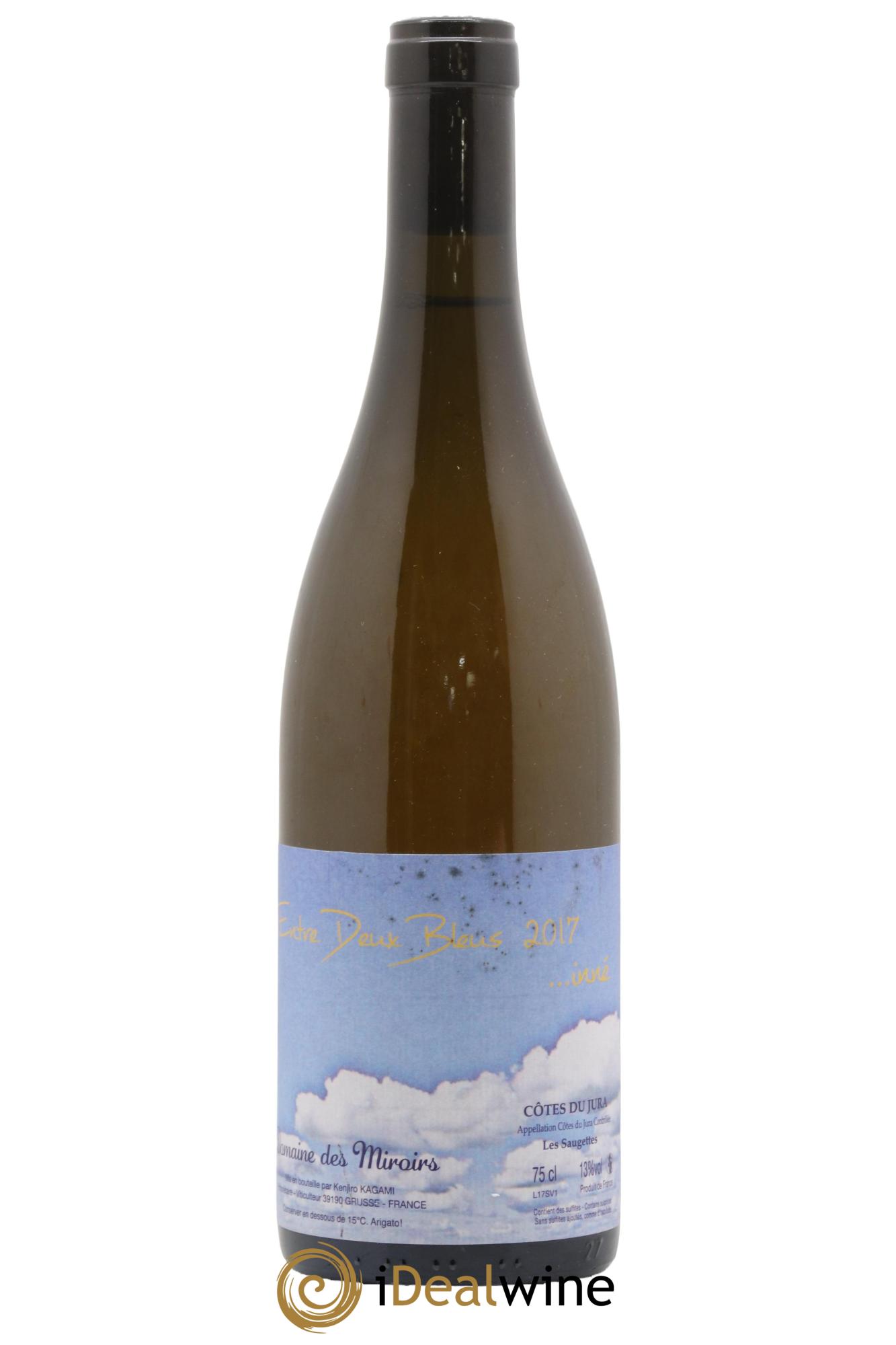 Côtes du Jura Entre Deux Bleus...inné Les Saugettes Kenjiro Kagami - Domaine des Miroirs 2017 - Lotto di 1 bottiglia - 1
