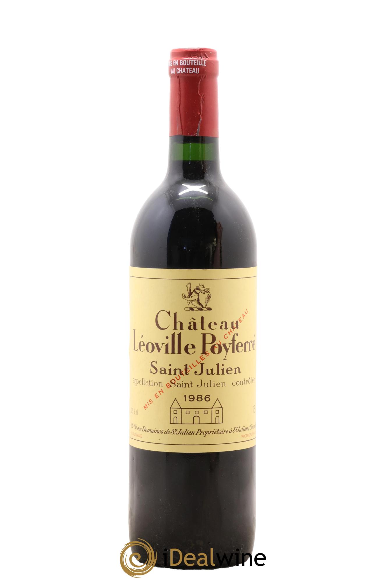 Château Léoville Poyferré 2ème Grand Cru Classé 1986 - Lot de 1 bouteille - 0