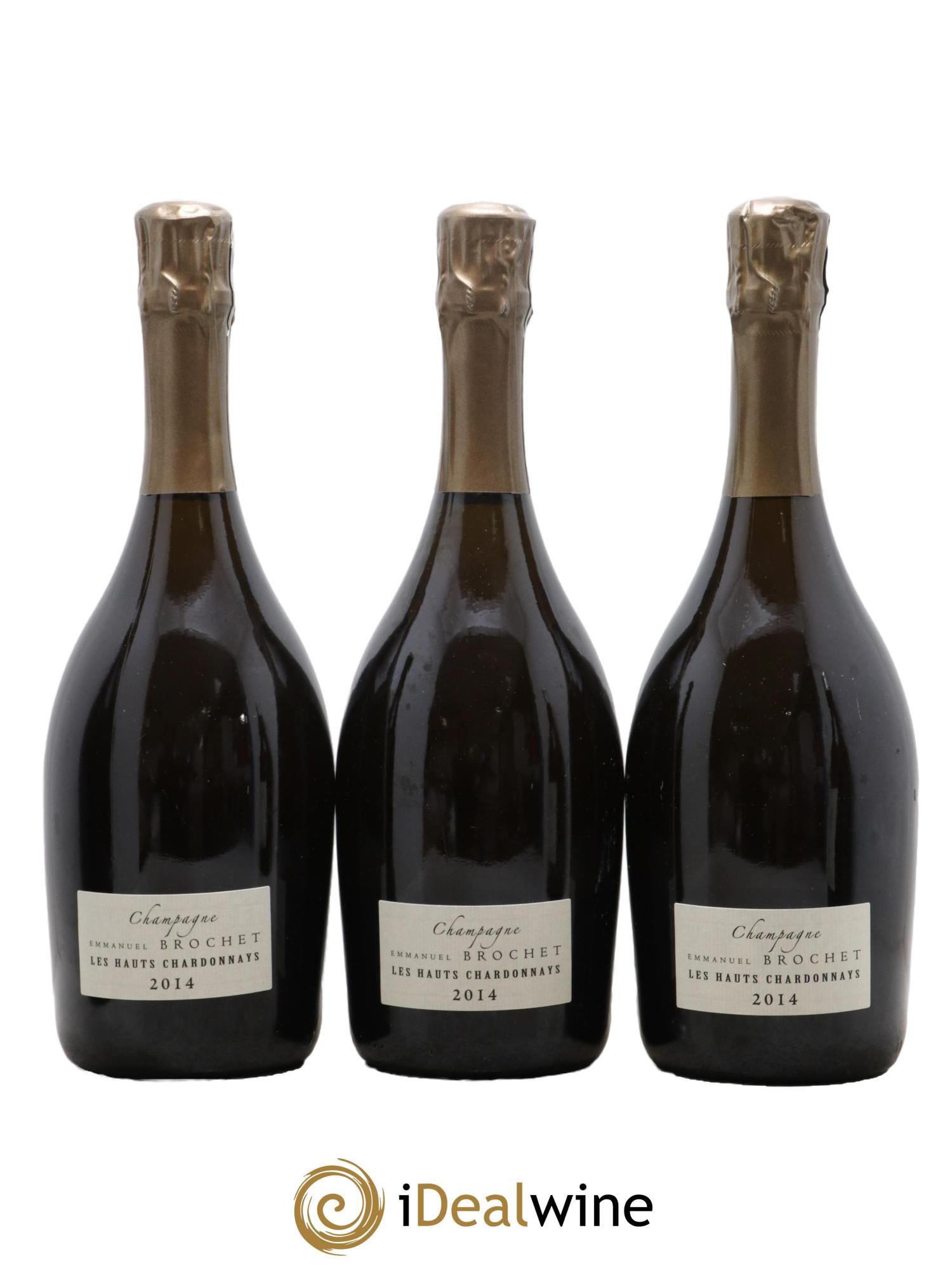 Blanc de Blancs Extra-Brut Les Hauts Chardonnays Emmanuel Brochet 2014 - Lot of 3 bottles - 0