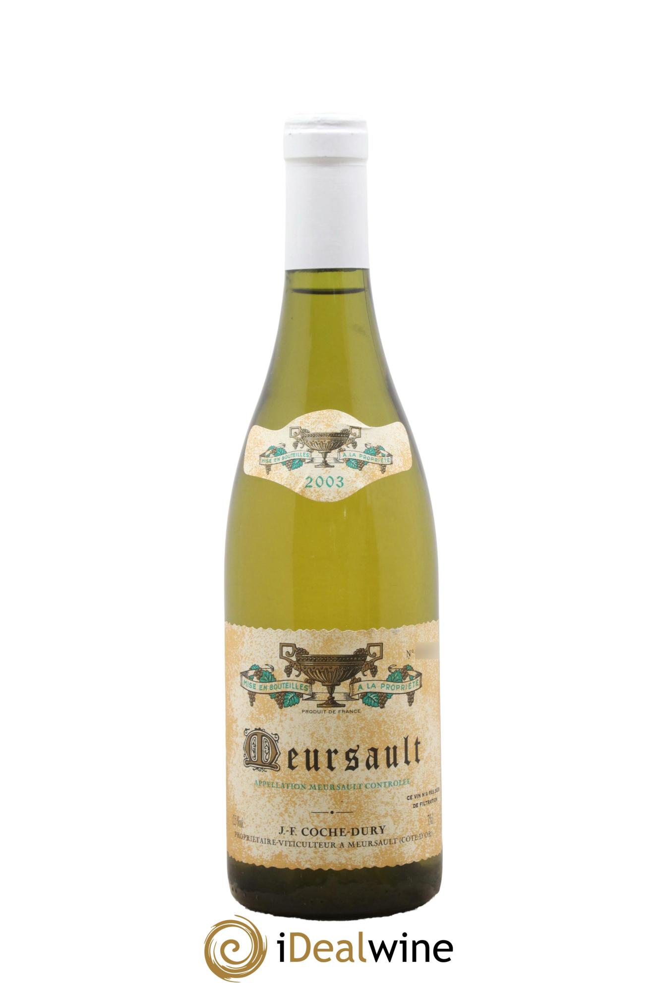 Meursault Coche Dury (Domaine) 2003 - Posten von 1 Flasche - 0