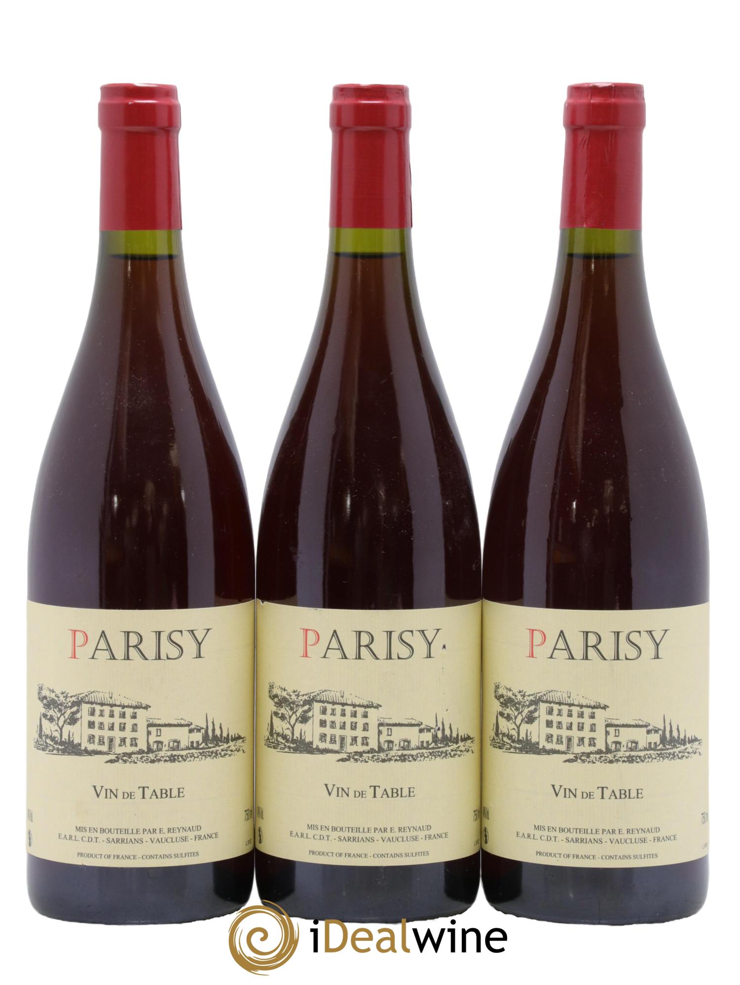 Vin de Table Parisy Emmanuel Reynaud 2019 - Lot de 3 bouteilles - 0