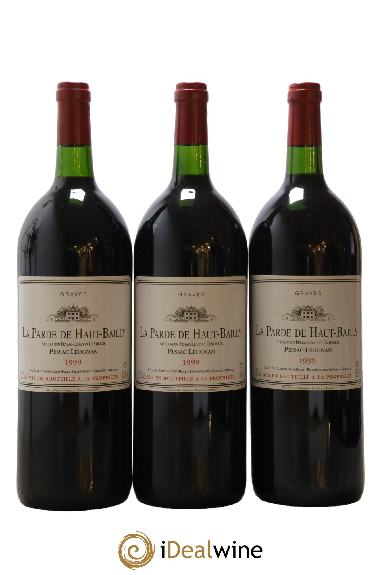Haut Bailly II (Anciennement La Parde de Haut-Bailly) Second Vin 1999 - Lot de 6 magnums - 2