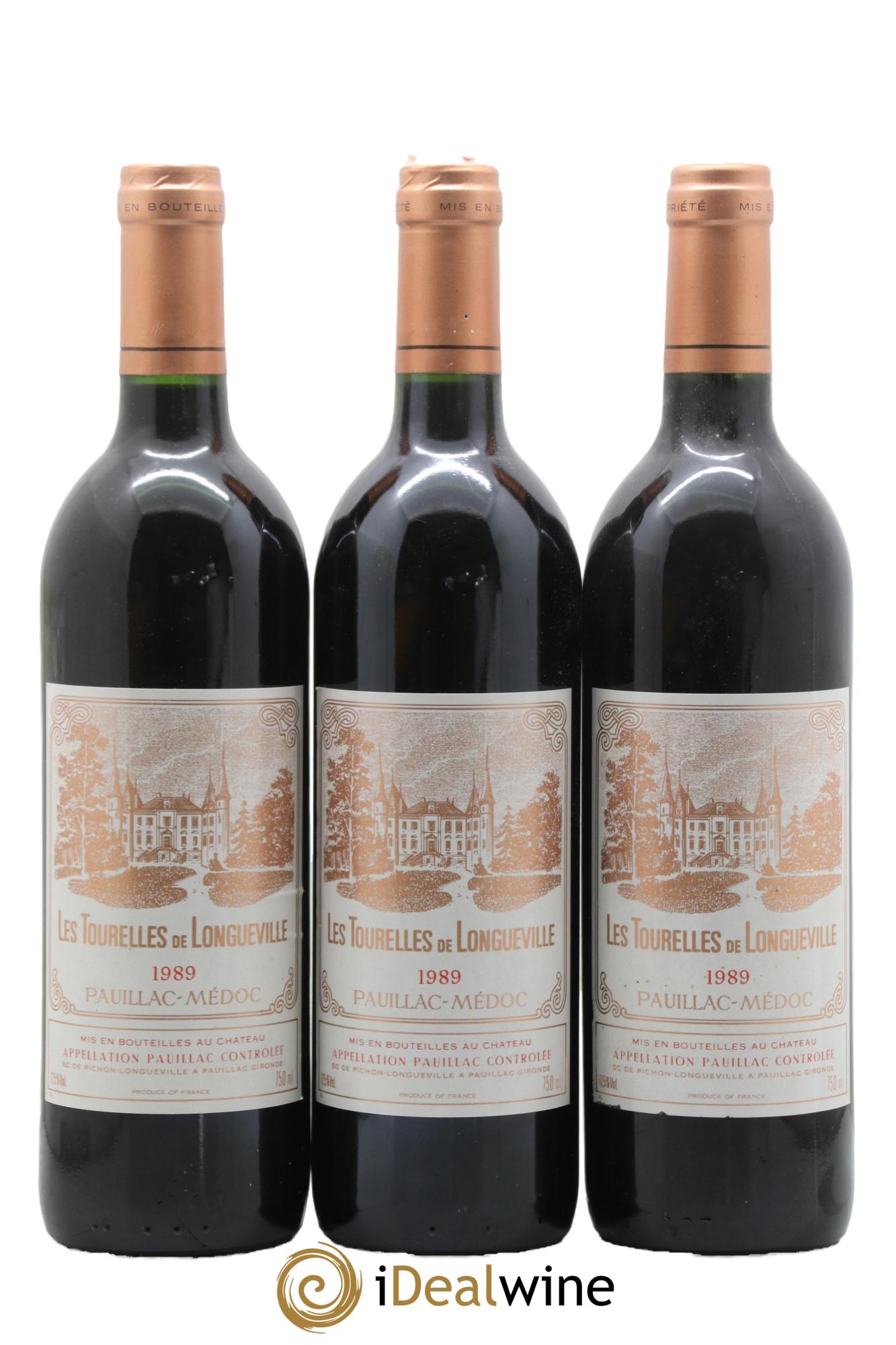 Les Tourelles de Longueville Second Vin 1989 - Lot de 3 bouteilles - 0