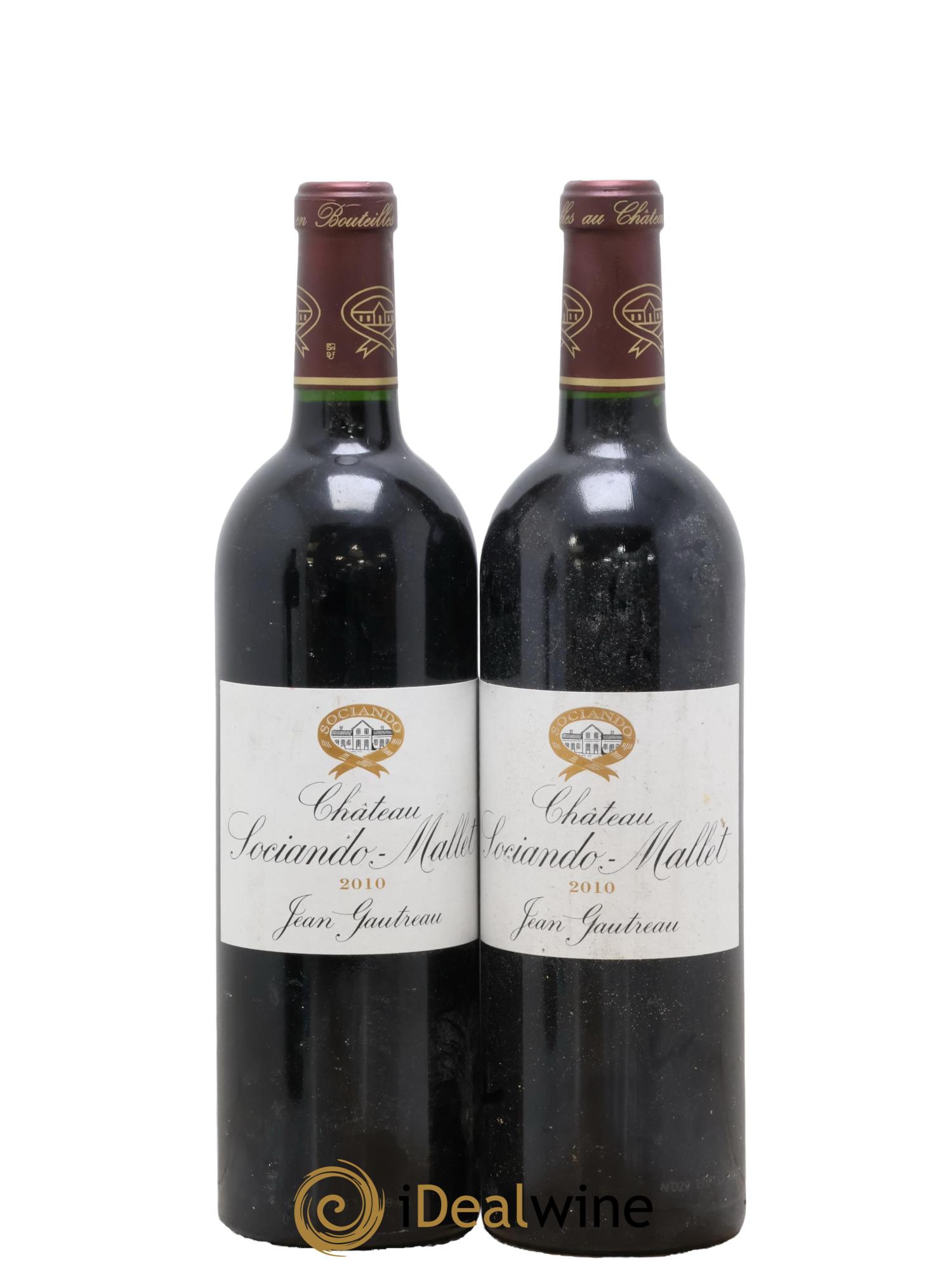 Château Sociando Mallet  2010 - Posten von 2 Flaschen - 0