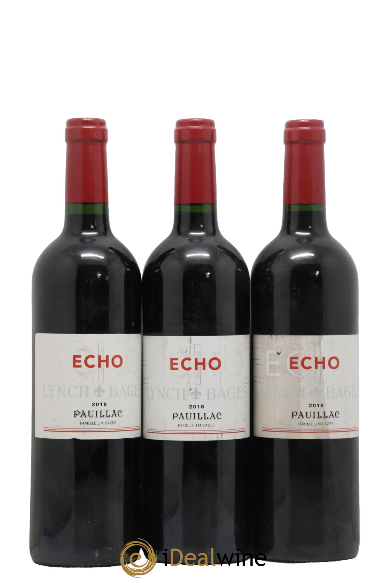 Echo de Lynch Bages Second Vin 2018 - Lot de 3 bouteilles - 0