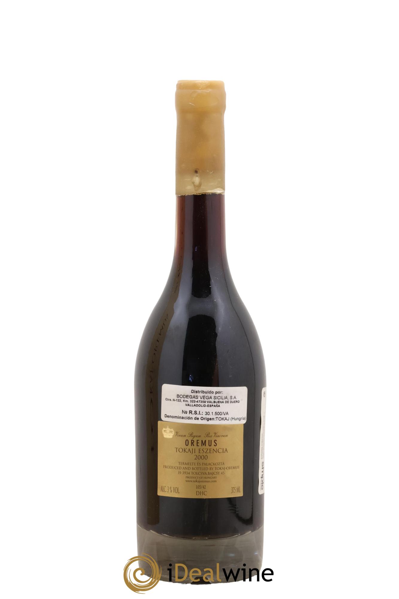 Tokaj Aszu Eszencia Oremus by Vega Sicilia 2000 - Lotto di 1 mezza bottiglia - 1