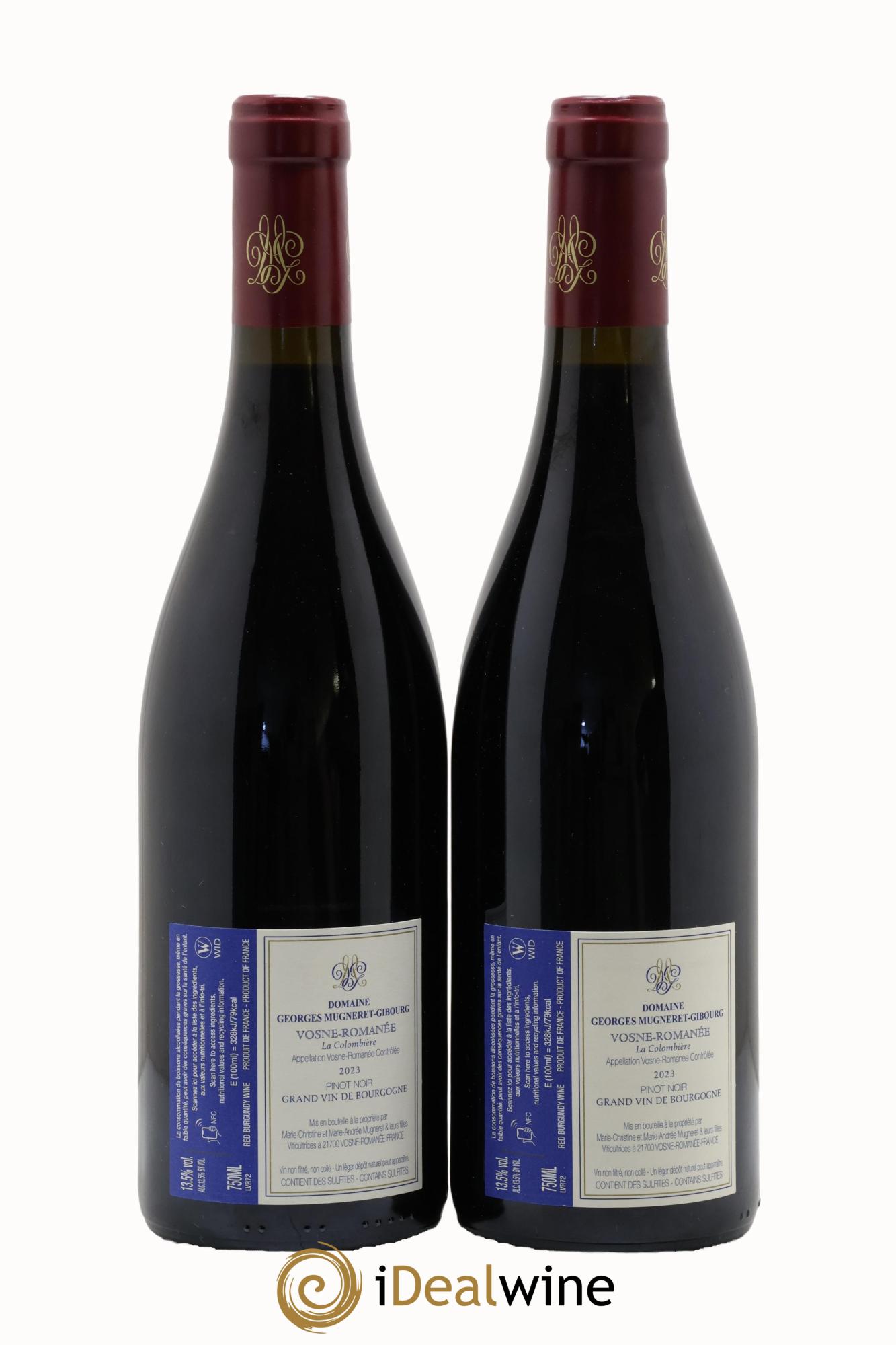 Vosne-Romanée La Colombière Mugneret-Gibourg (Domaine) 2023 - Lot de 2 bouteilles - 1