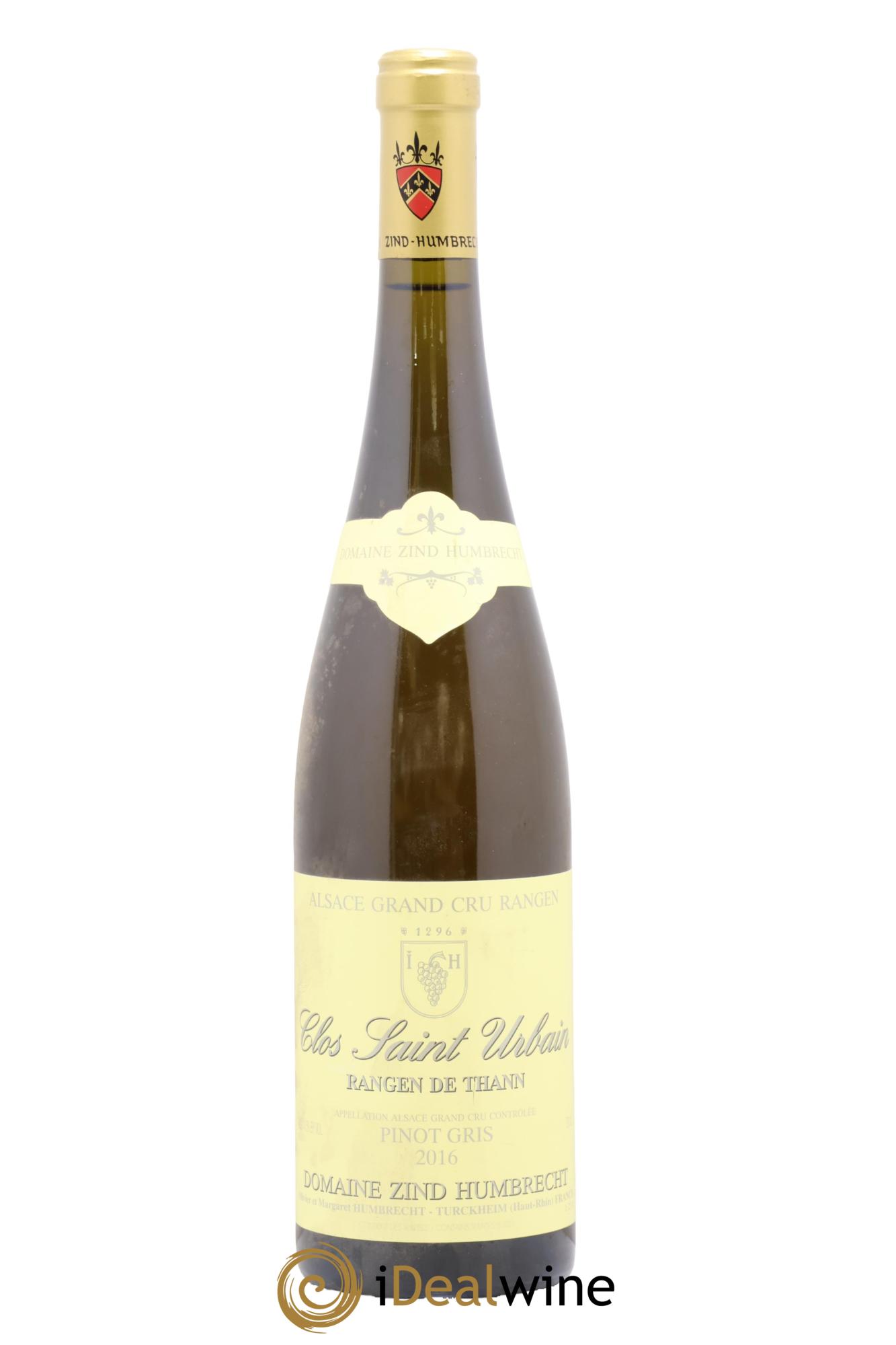 Alsace Pinot Gris Grand Cru Rangen de Thann Clos Saint-Urbain Zind-Humbrecht (Domaine) 2016 - Lot of 1 bottle - 0