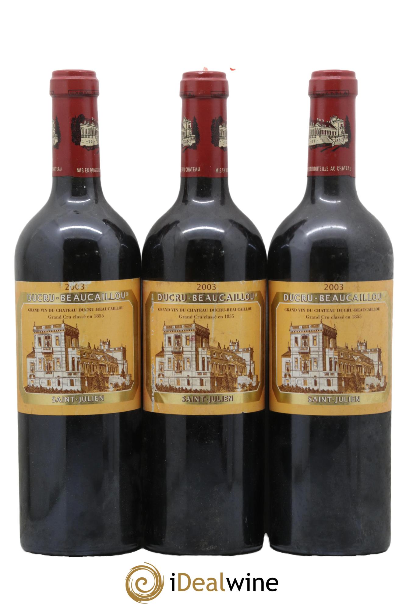Château Ducru Beaucaillou 2ème Grand Cru Classé 2003 - Lot of 3 bottles - 0