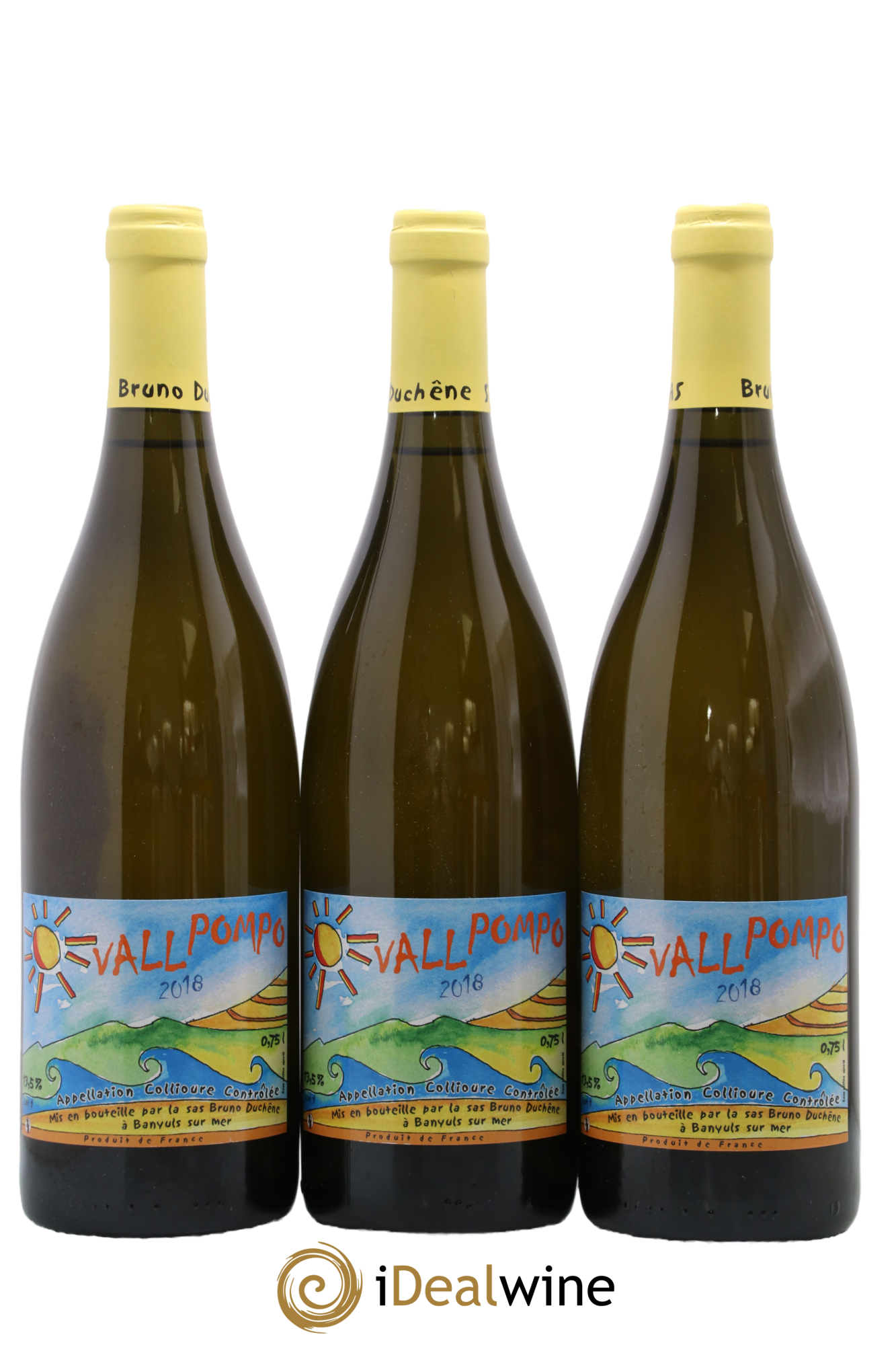 Collioure Vall Pompo Bruno Duchêne 2018 - Lot of 3 bottles - 0