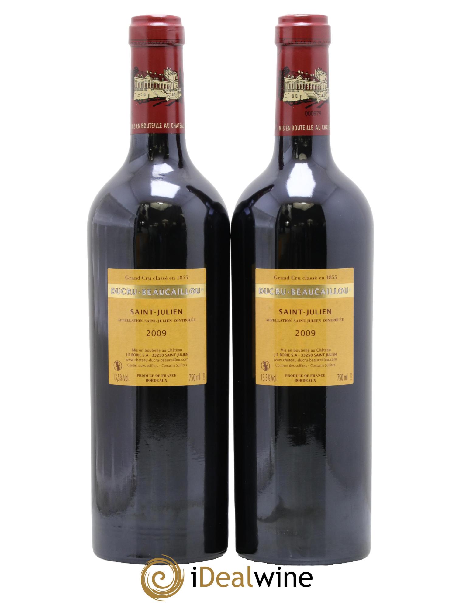 Château Ducru Beaucaillou 2ème Grand Cru Classé 2009 - Lot of 2 bottles - 1