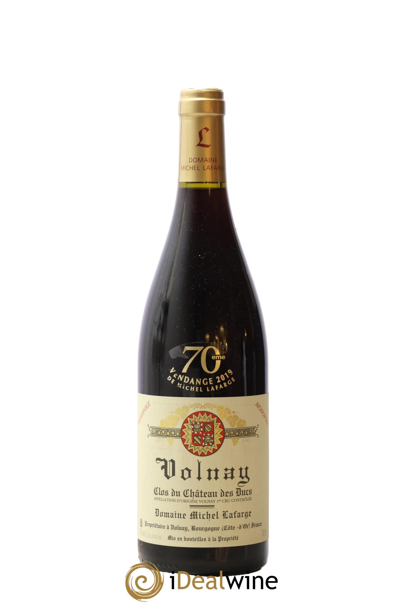 Volnay 1er Cru Clos du Château des Ducs Lafarge (Domaine) 2019 - Lot de 1 bouteille - 0
