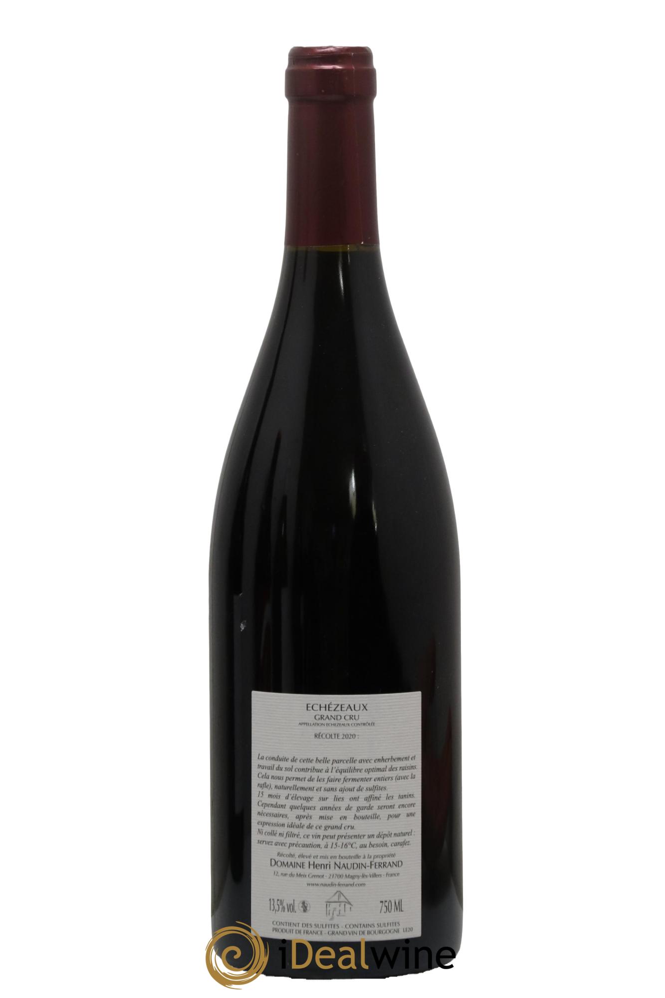Echezeaux Grand Cru Naudin-Ferrand (Domaine) 2020 - Lot de 1 bouteille - 1