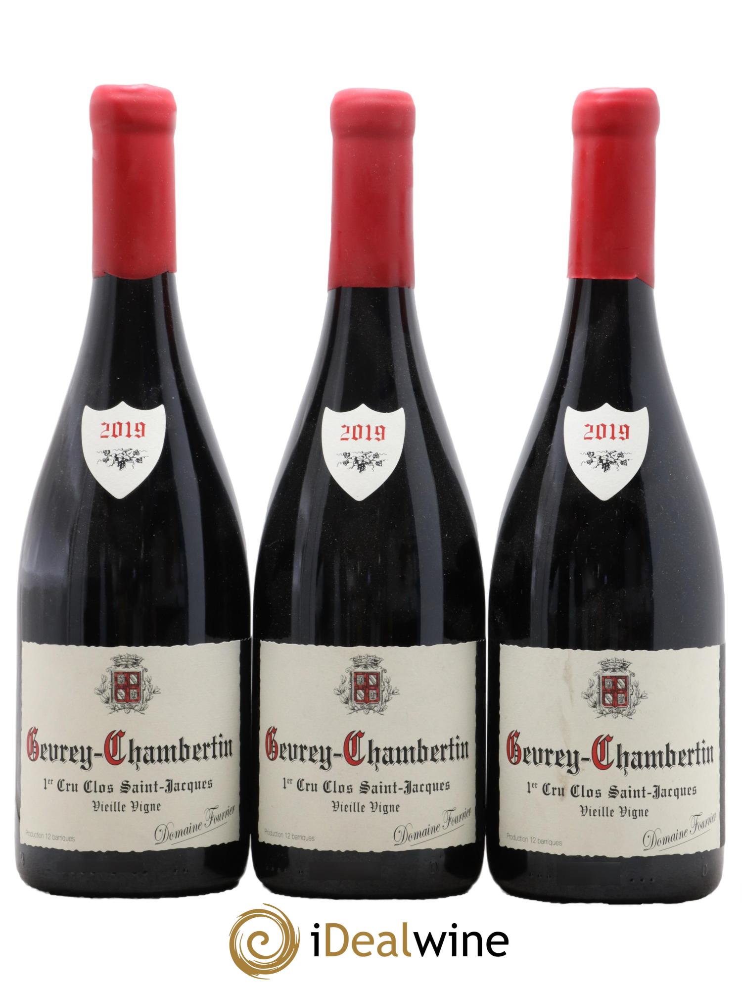 Gevrey-Chambertin 1er Cru Clos Saint-Jacques Vieille Vigne Fourrier (Domaine) 2019 - Lot de 3 bouteilles - 0