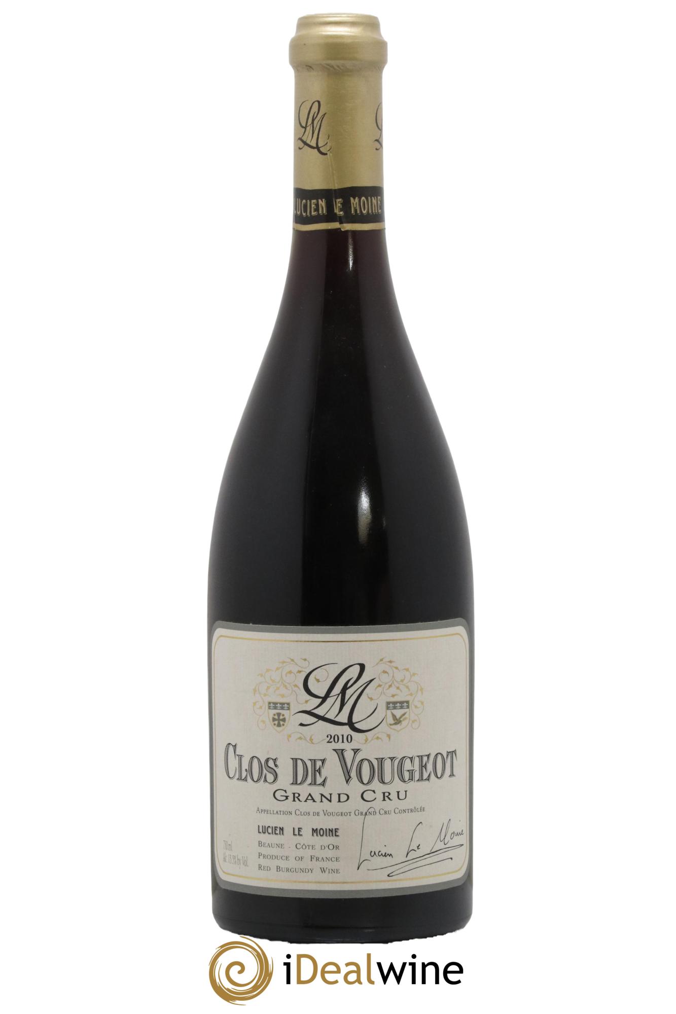 Clos de Vougeot Grand Cru Lucien Le Moine 2010 - Lot de 1 bouteille - 0
