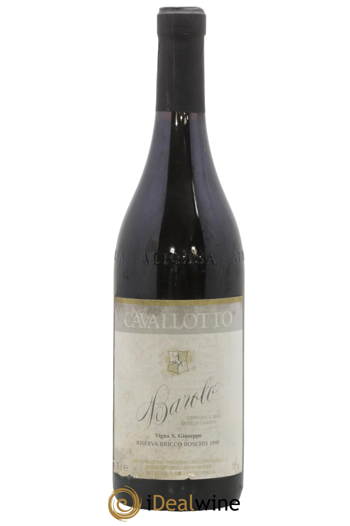 Barolo DOCG Riserva Bricco Boschis Vigna San Giuseppe Cavallotto 1990 - Lot de 1 bouteille - 0