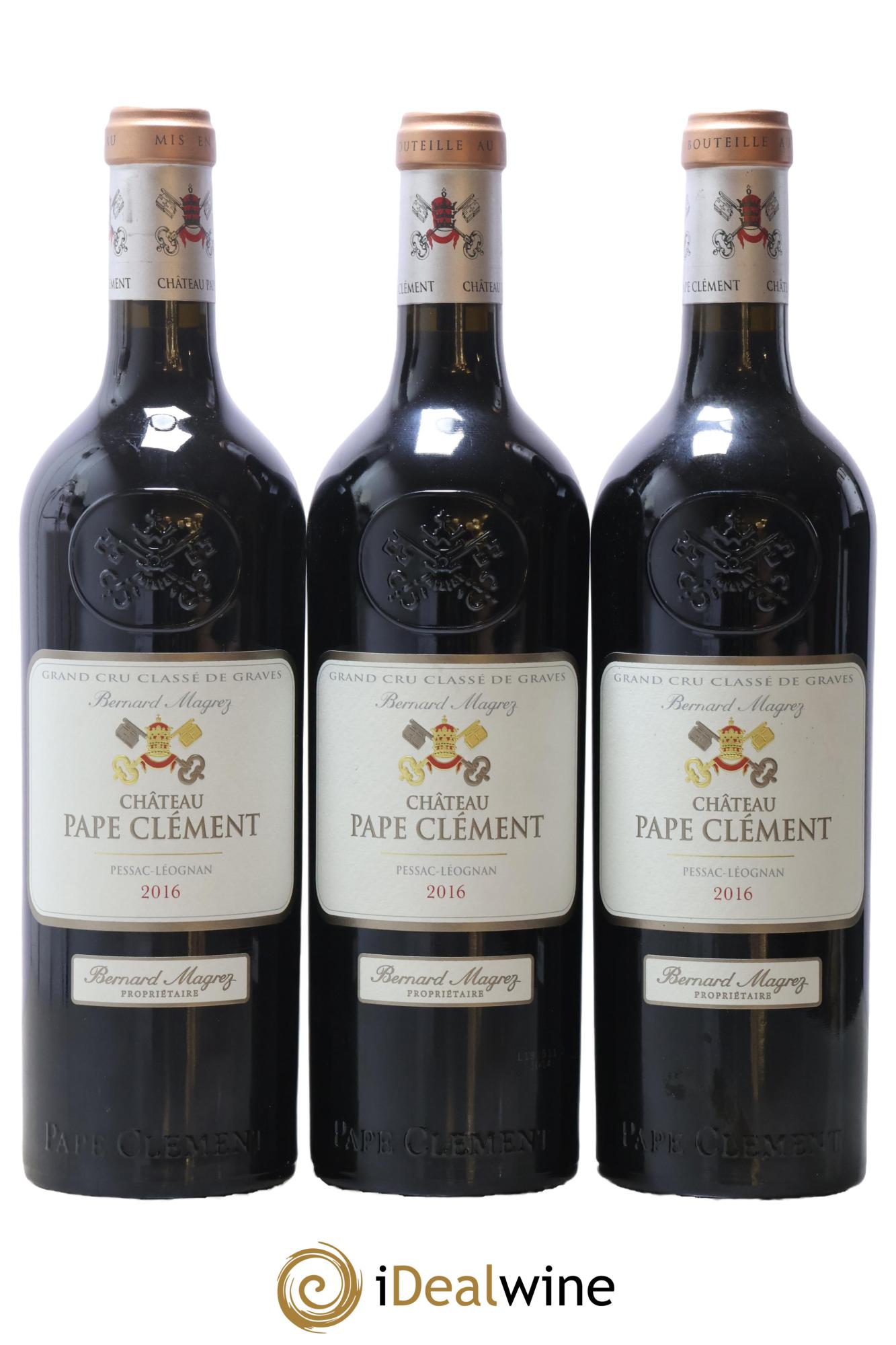 Château Pape Clément Cru Classé de Graves 2016 - Lotto di 3 bottiglie - 0