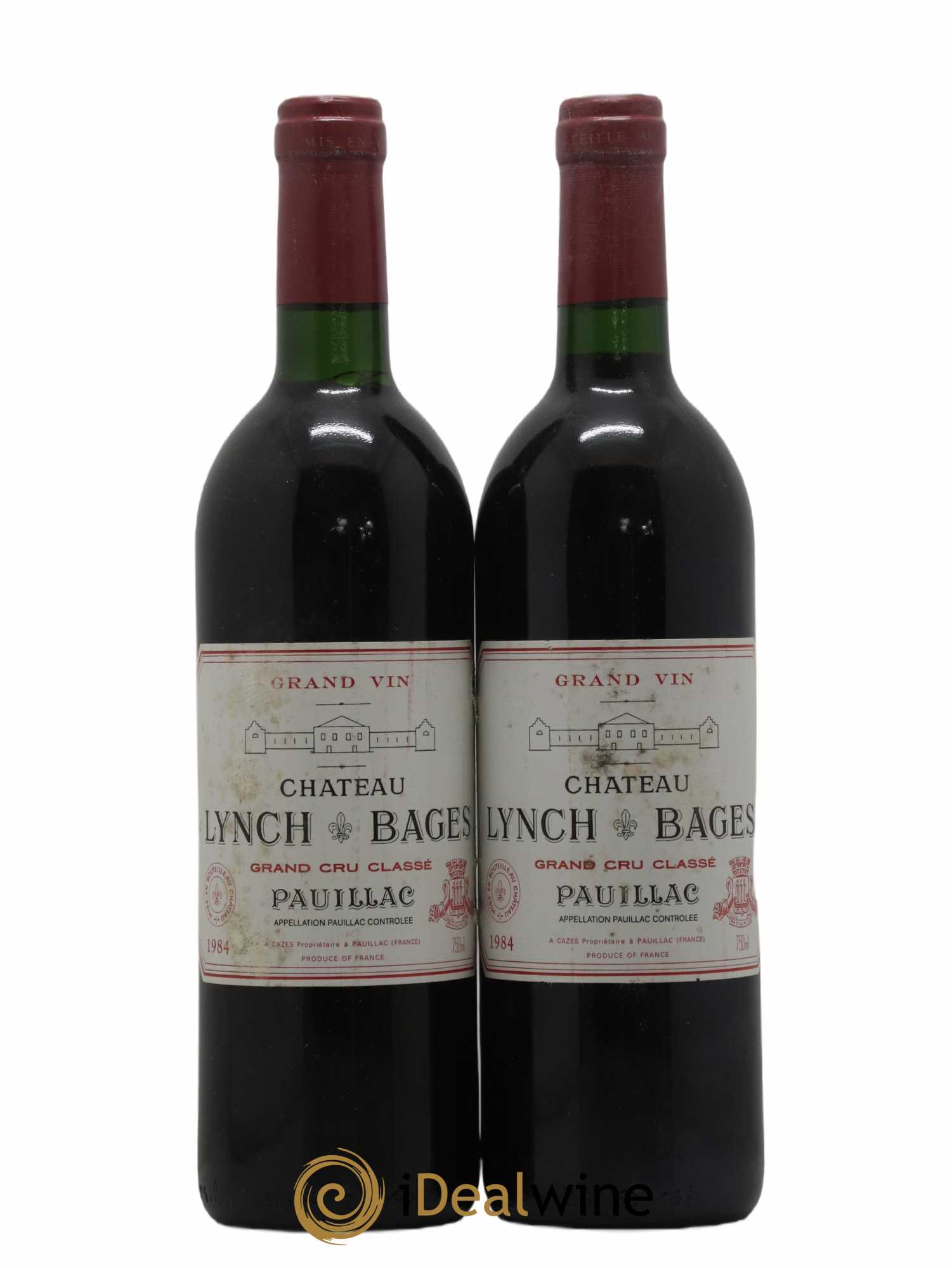 Château Lynch Bages 5ème Grand Cru Classé 1984 - Posten von 2 Flaschen - 0