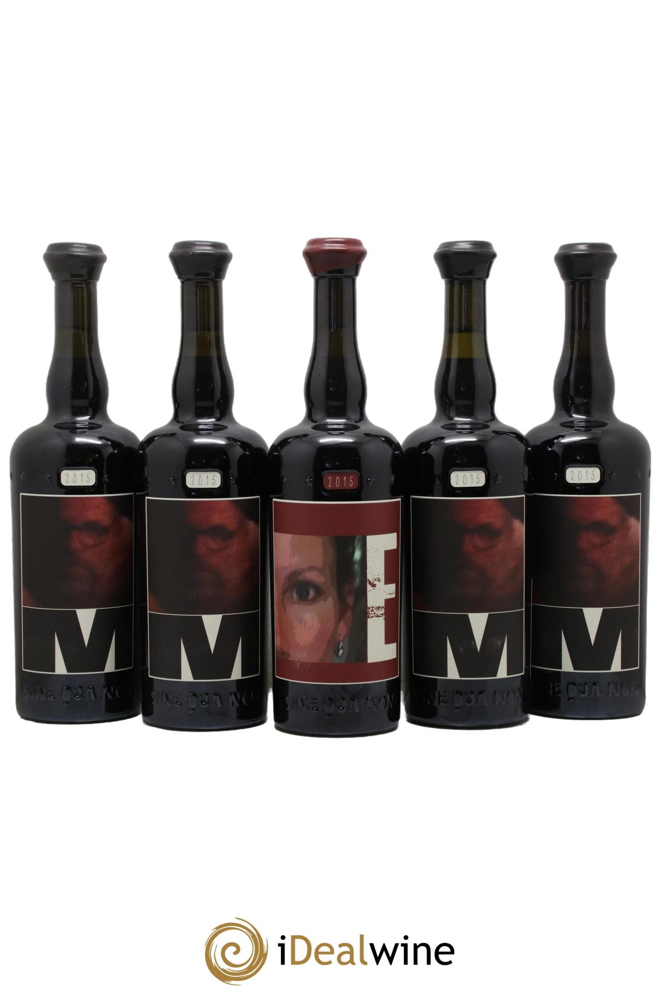 USA Santa Rita Hills Eleven Confessions 4 Syrah M et 1 Grenache E Sine Qua Non 2015 - Lot de 5 bouteilles - 0