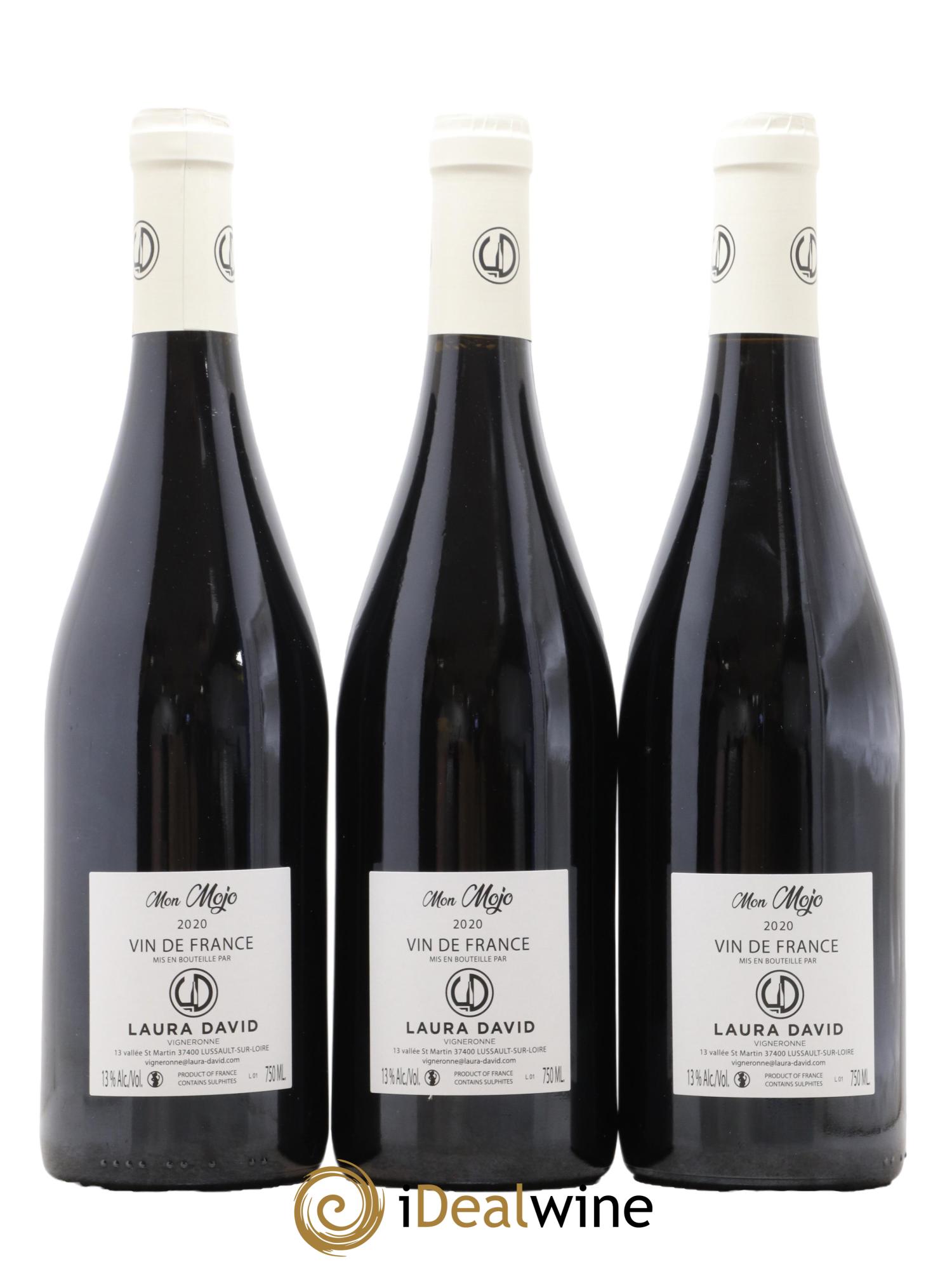 Vin de France Mon Mojo Domaine Laura David 2020 - Lot de 3 bouteilles - 1