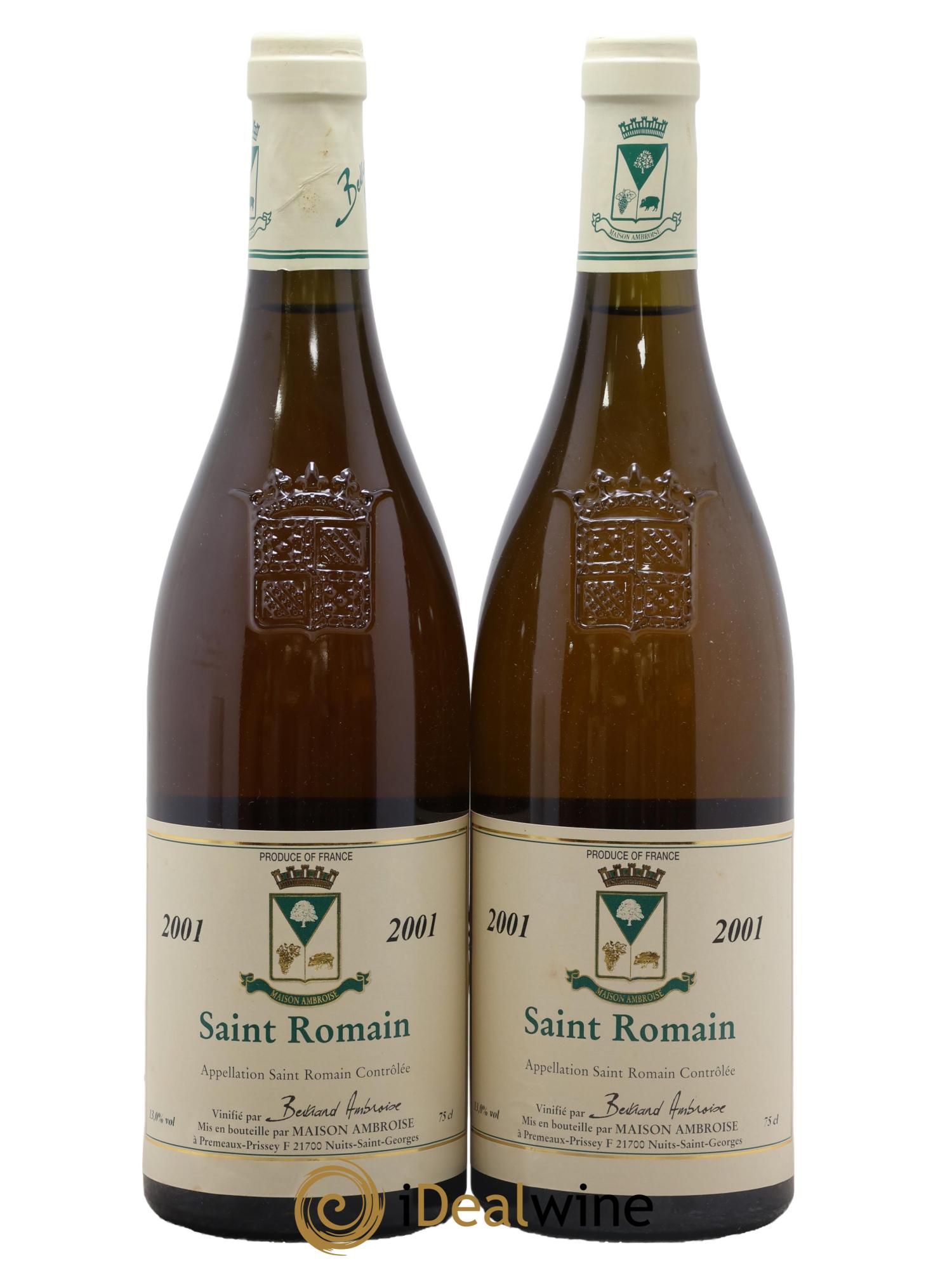Saint-Romain Bertrand Ambroise 2001 - Posten von 2 Flaschen - 0