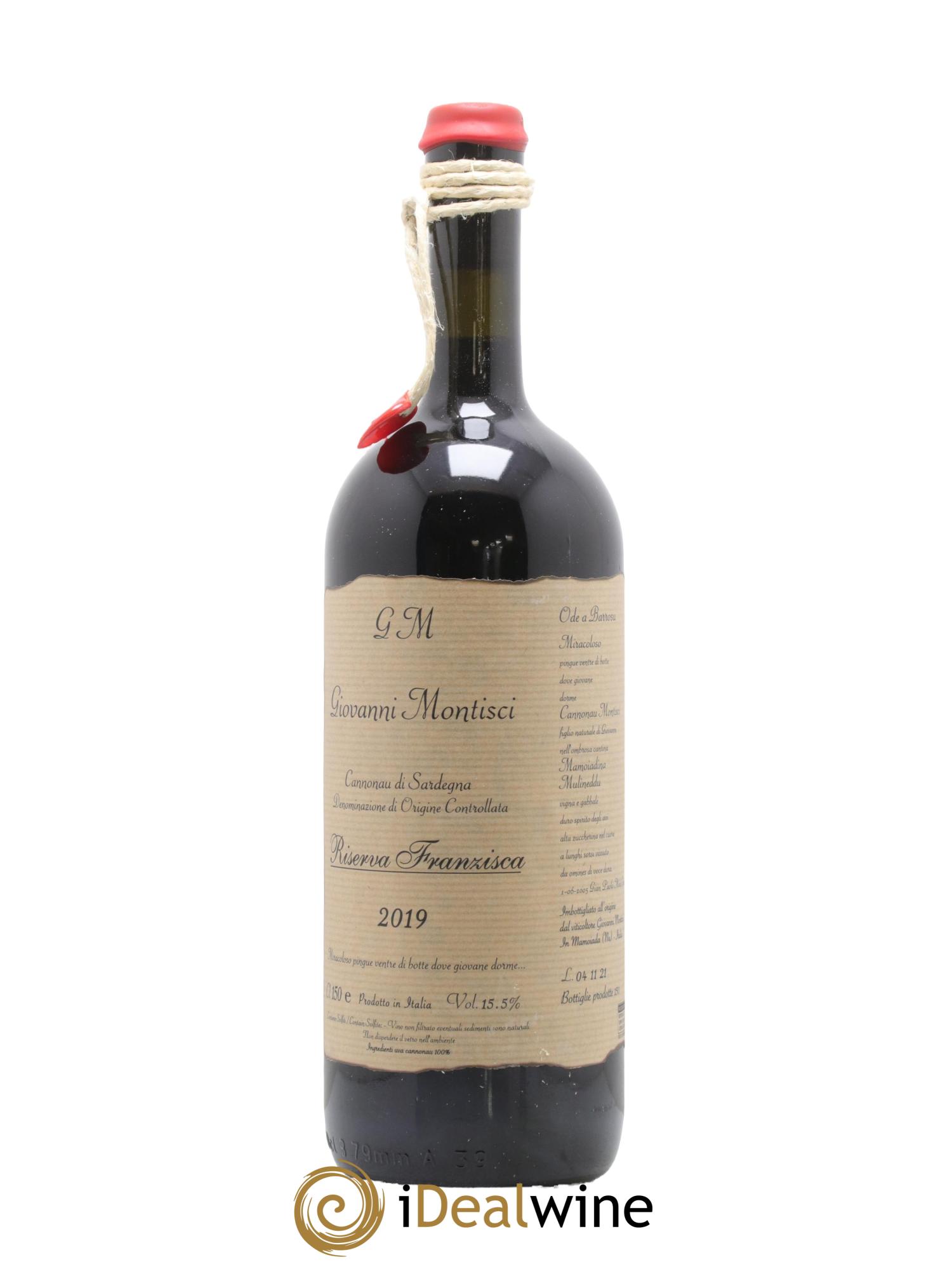 Sardaigne Cannonau di Sardegna Riserva Franzisca Giovanni Montisci 2019 - Lot de 1 magnum - 1