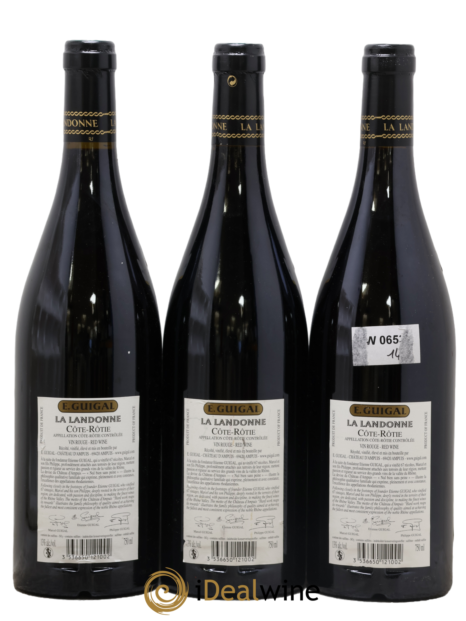 Côte-Rôtie La Landonne Guigal 2005 - Lotto di 3 bottiglie - 1