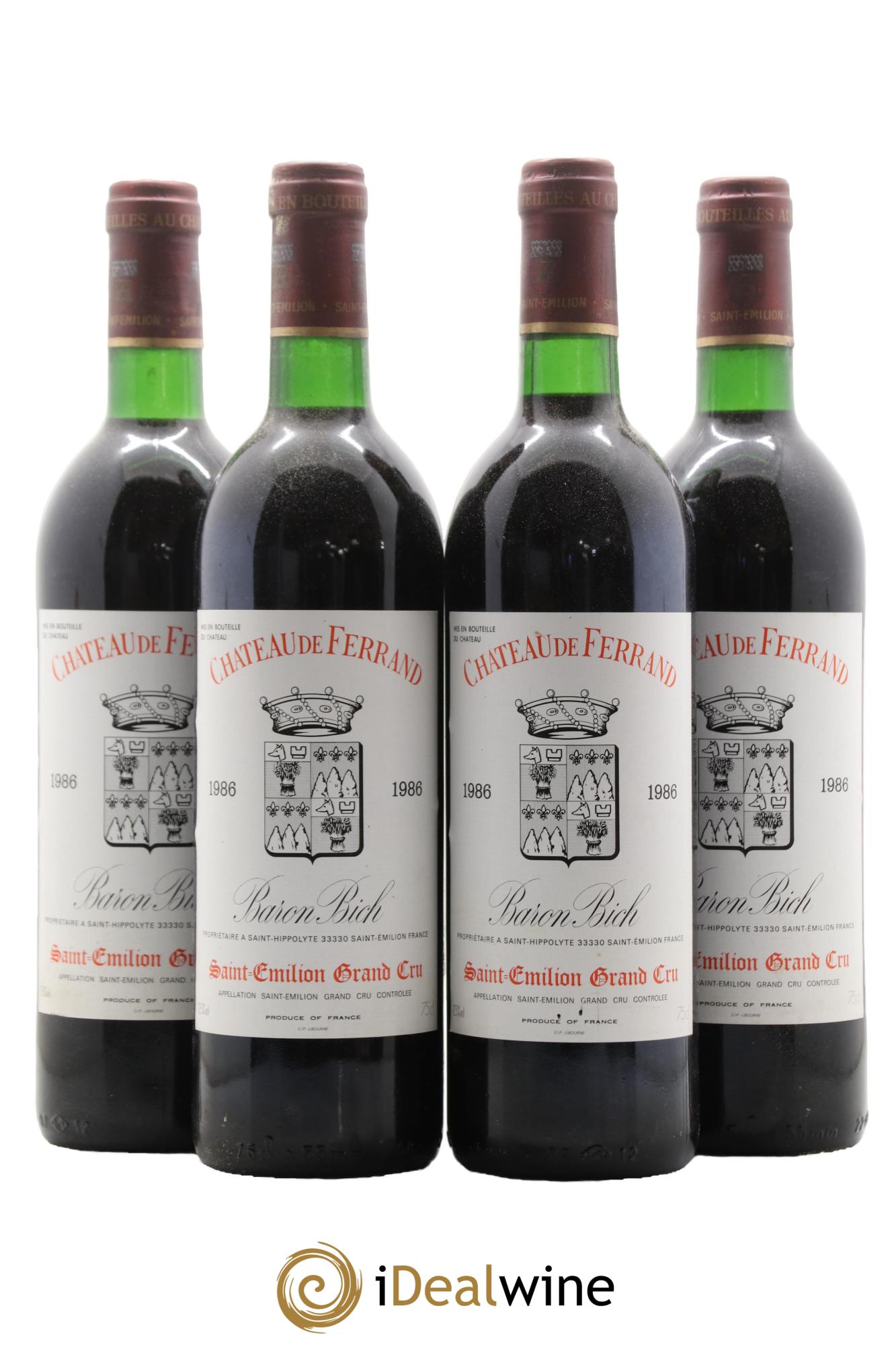 Château Ferrand 1986 - Posten von 4 Flaschen - 0
