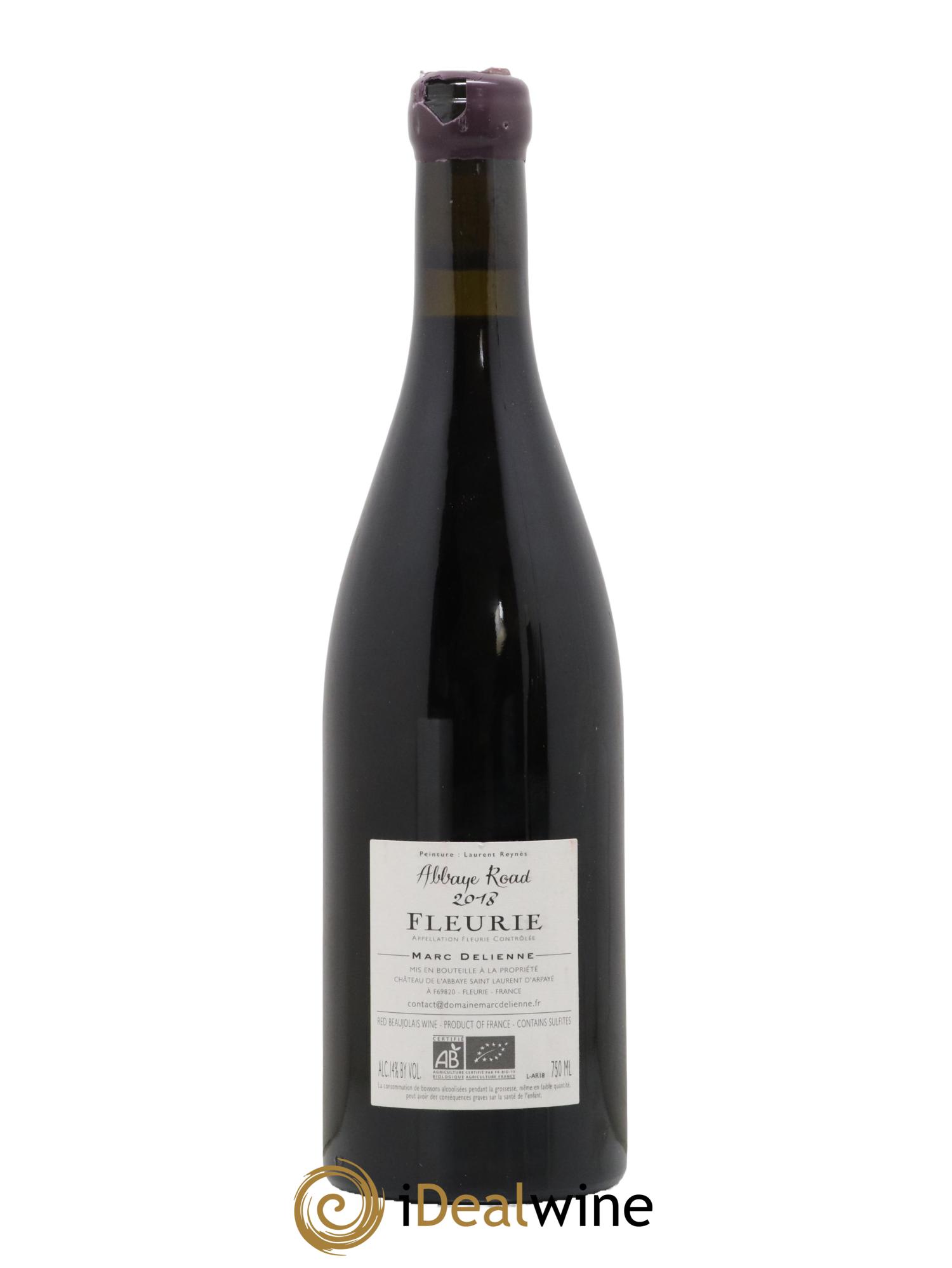 Fleurie Abbaye Road Marc Delienne 2018 - Lot de 1 bouteille - 1