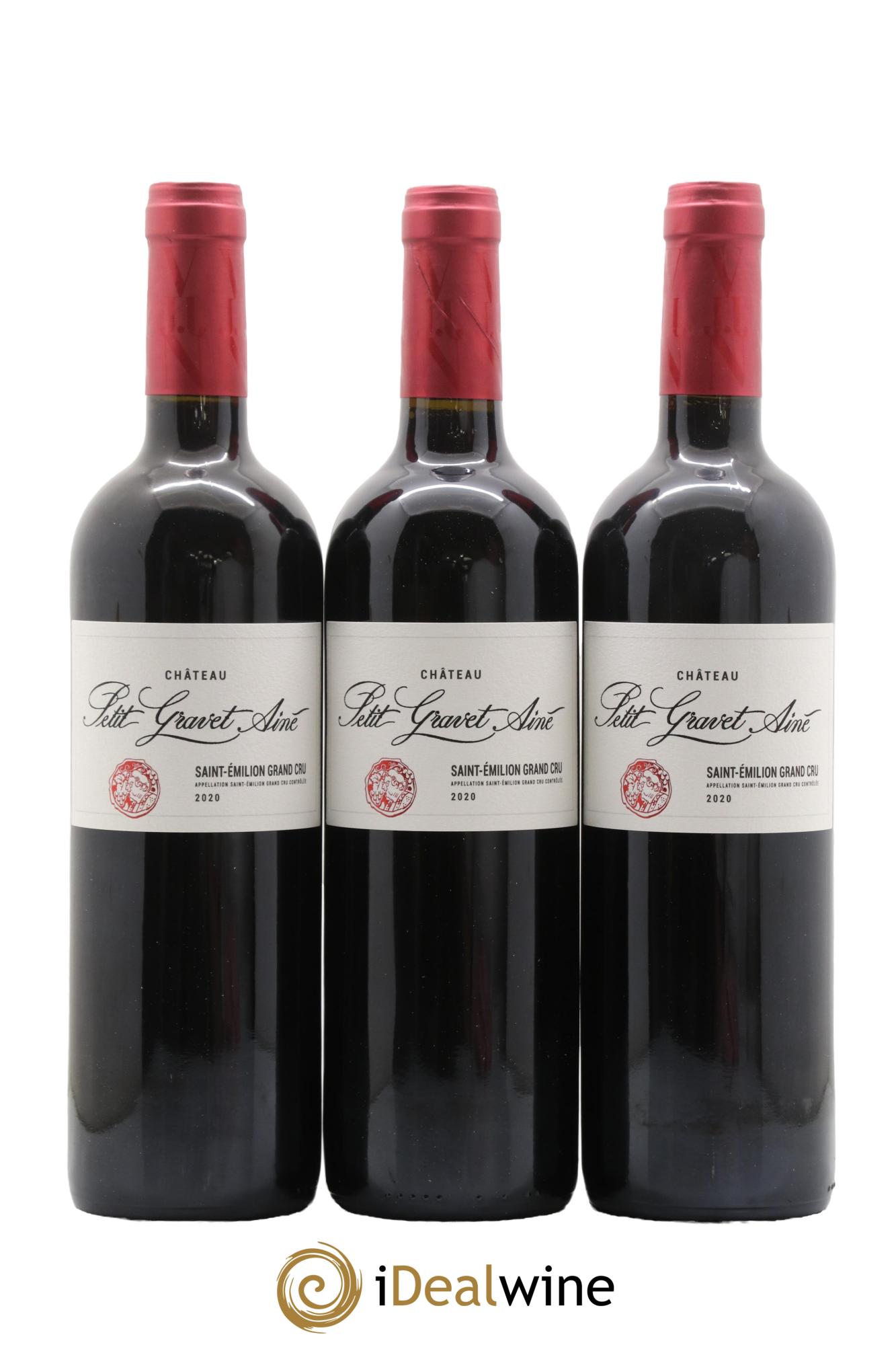 Saint-Émilion Grand Cru Château Petit Gravet Ainé 2020 - Posten von 6 Flaschen - 1