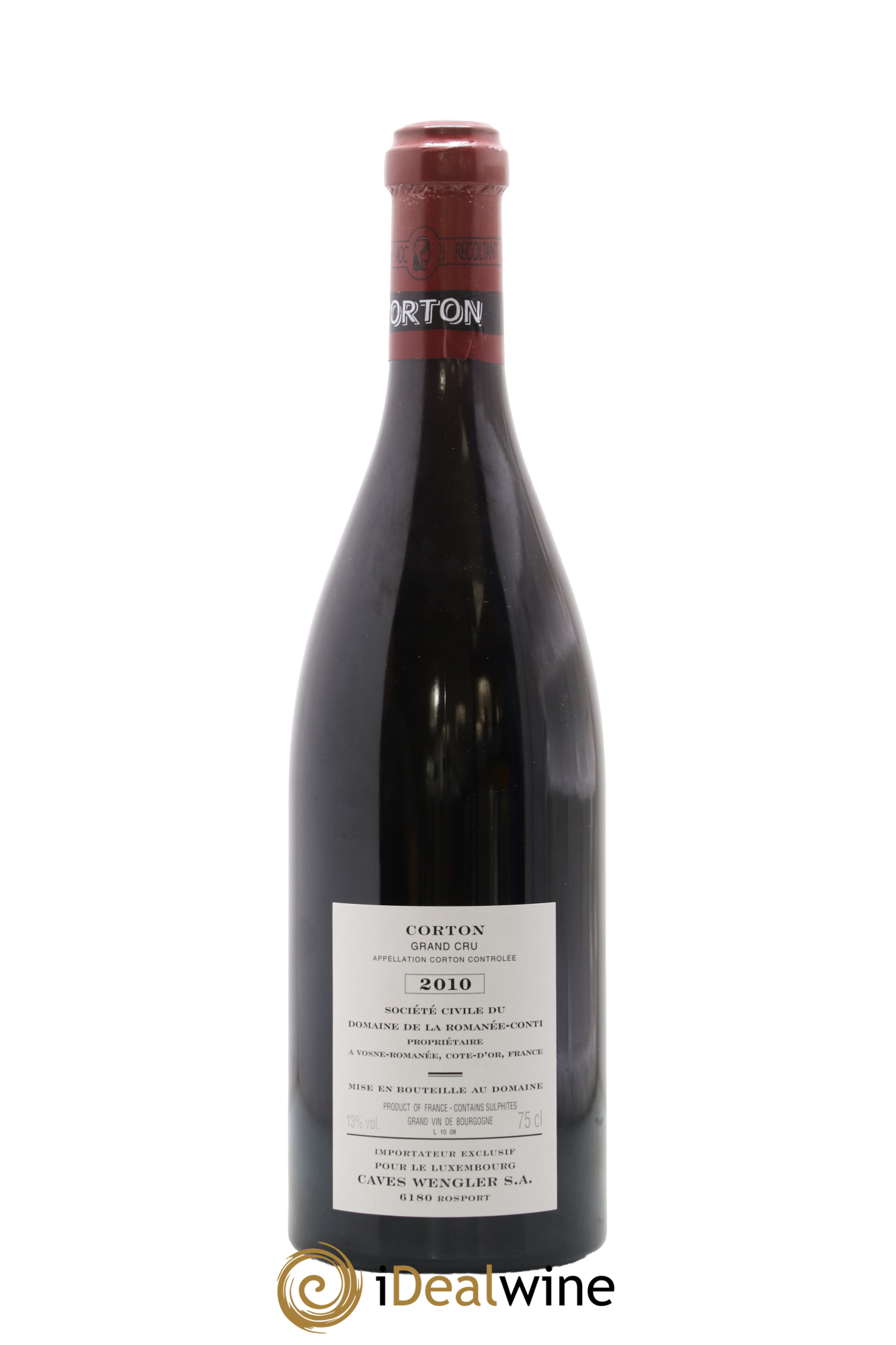 Corton Grand Cru Domaine de la Romanée-Conti 2010 - Lot de 1 bouteille - 1