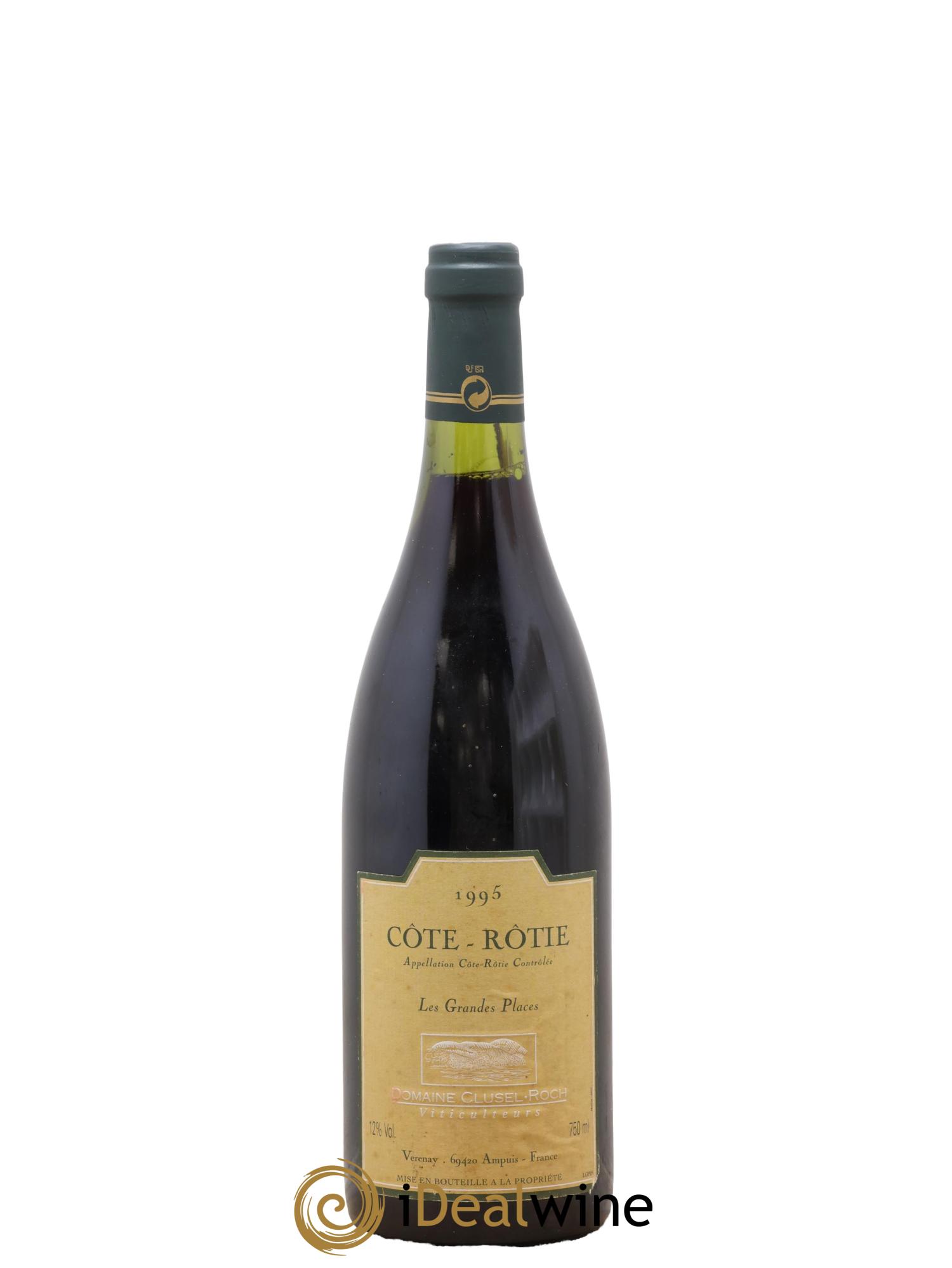 Côte-Rôtie Les Grandes Places Clusel-Roch 1995 - Lotto di 1 bottiglia - 0