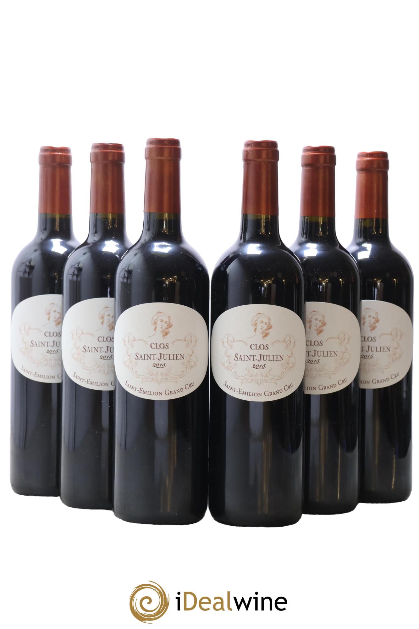 Saint-Émilion Grand Cru Château Clos Saint Julien 2015 - Posten von 6 Flaschen - 0