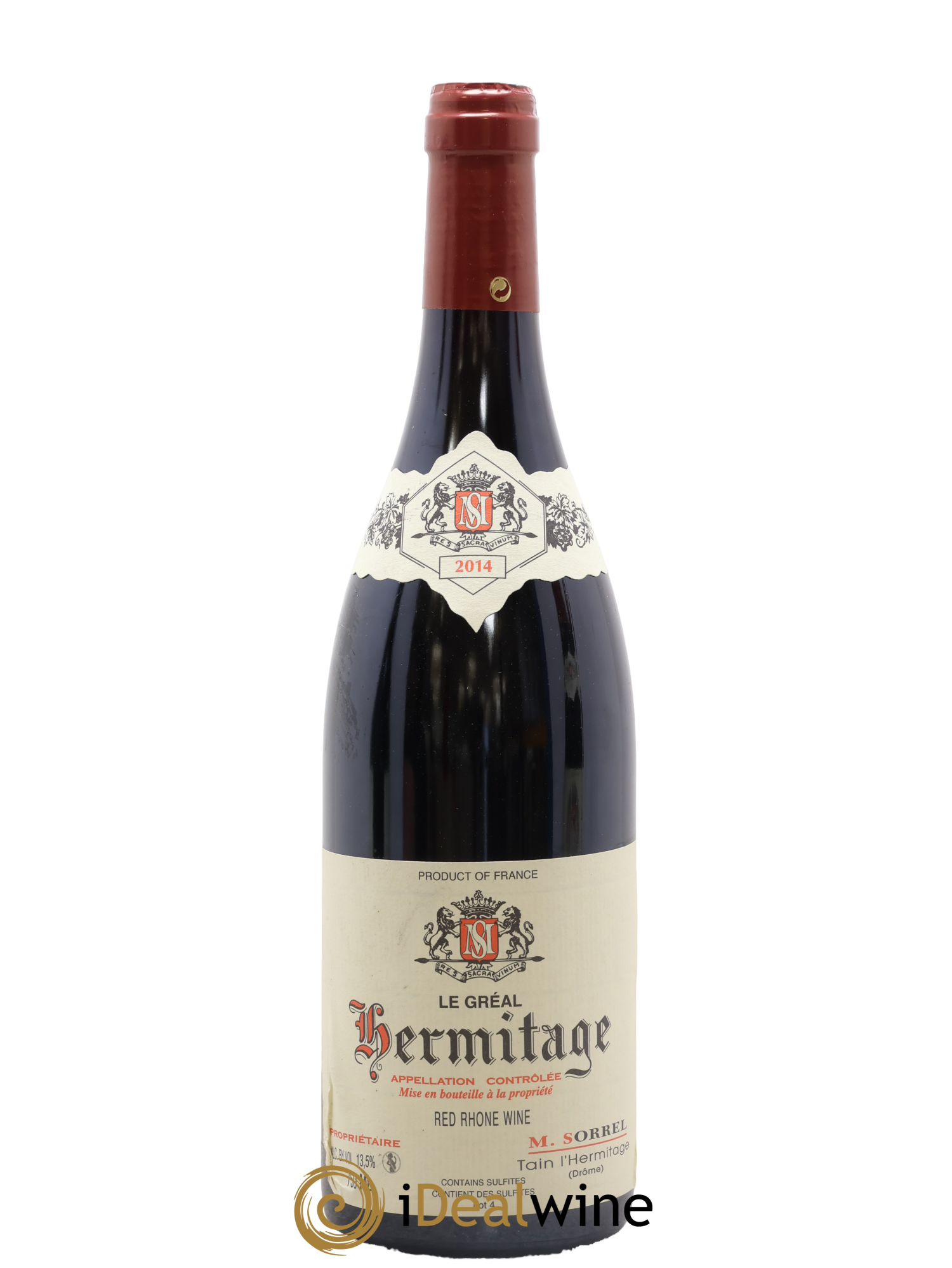 Hermitage Le Gréal Marc Sorrel 2014 - Lotto di 1 bottiglia - 0