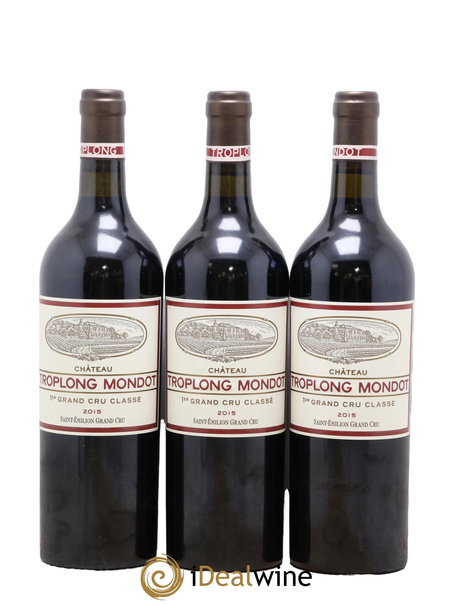 Château Troplong Mondot 1er Grand Cru Classé B 2015 - Lotto di 6 bottiglie - 3